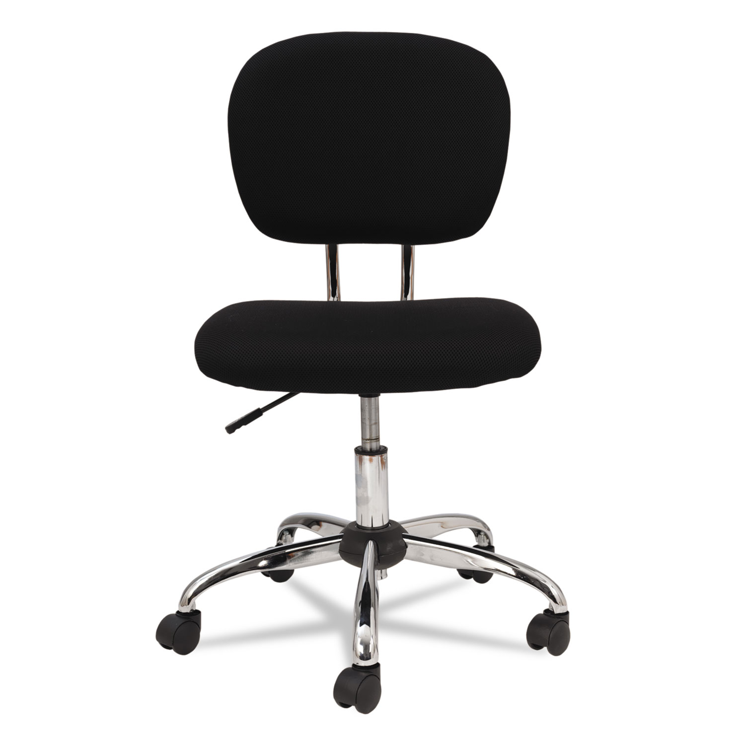 Mesh Task Chair, Supports up to 250 lbs., Black Seat/Black Back, Chrome Base
