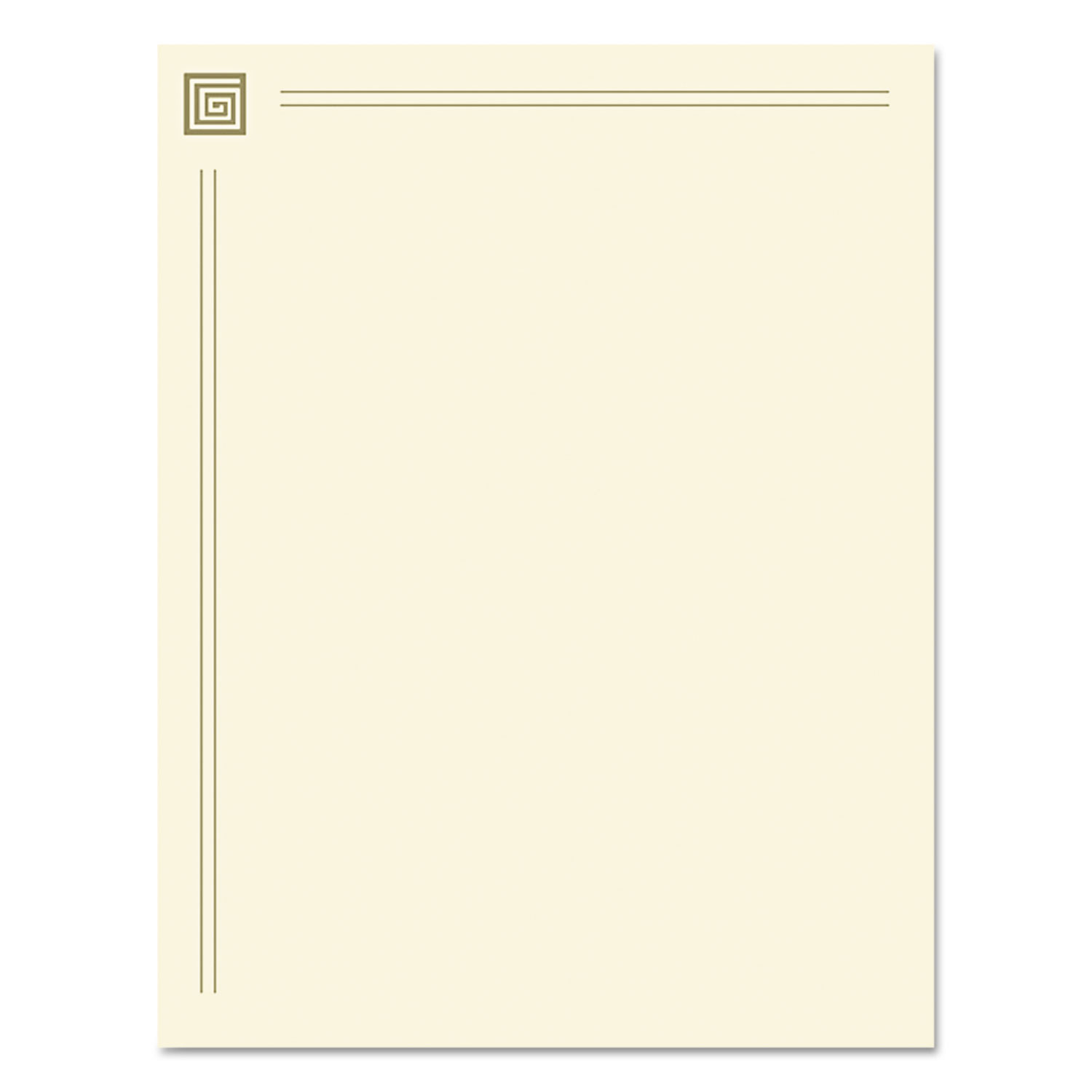 Design Suite Paper, 28 lbs., 8 1/2 x 11, Gold Foil, 40 Sheets