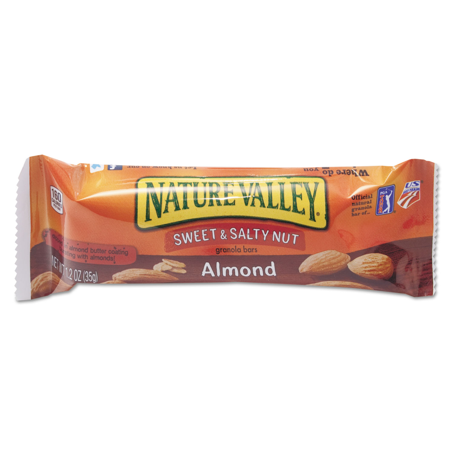 Granola Bars, Sweet and Salty Nut Almond Cereal, 1.2 oz Bar, 16/Box