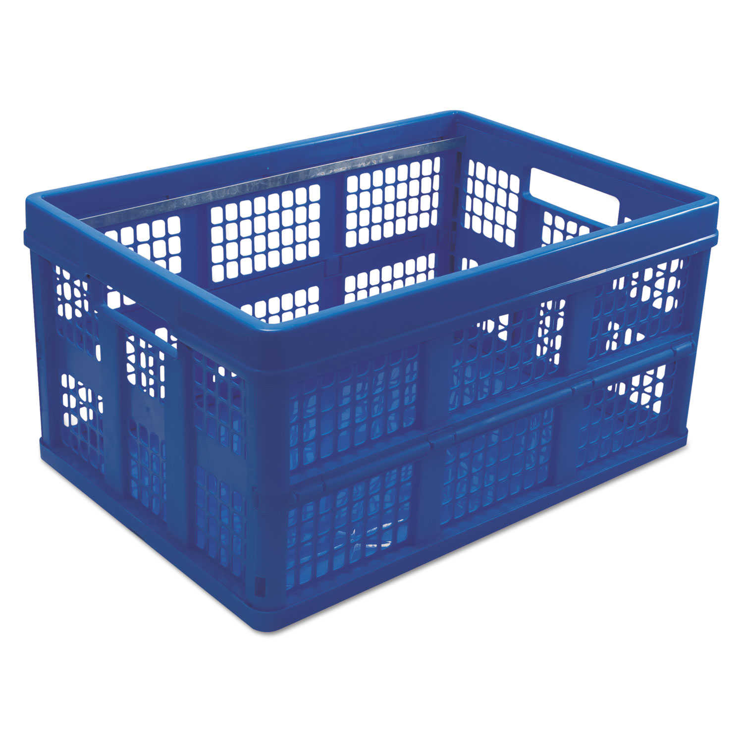 Filing/Storage Tote Storage Box, Plastic, 20-1/8 x 14-5/8 x 10-3/4, Blue