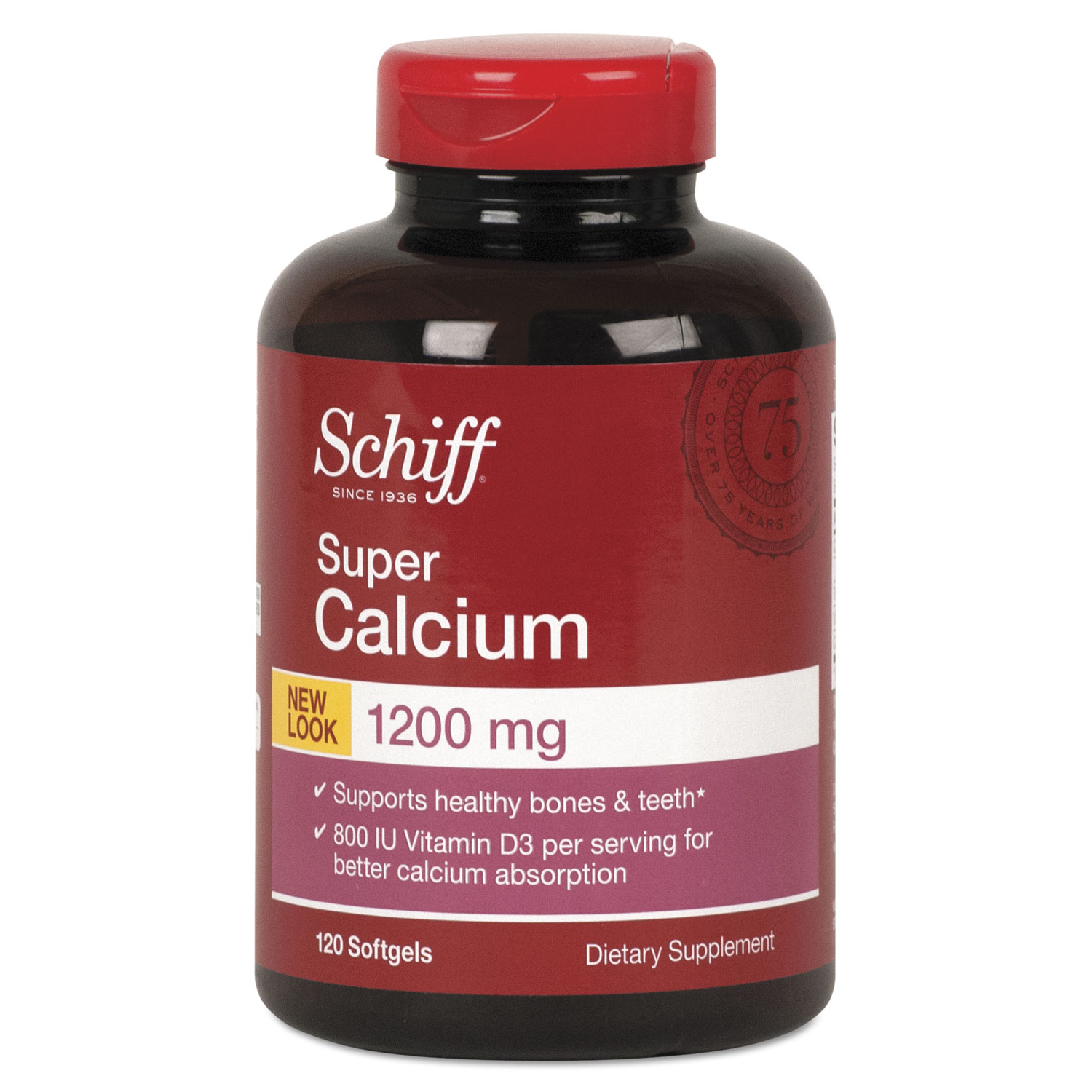 Schiff 20525-11256 Super Calcium Softgel, 120 Count (SFS11256) 