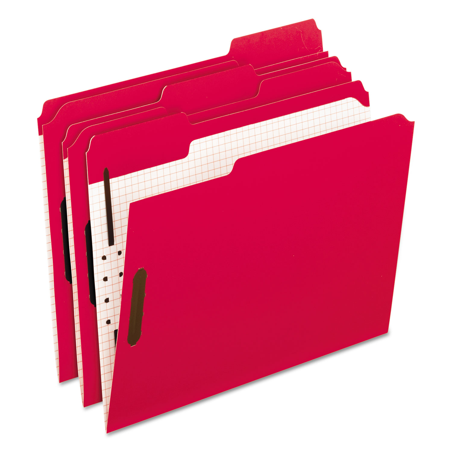  Pendaflex 21319 Colored Folders with Two Embossed Fasteners, 1/3-Cut Tabs, Letter Size, Red, 50/Box (PFX21319) 