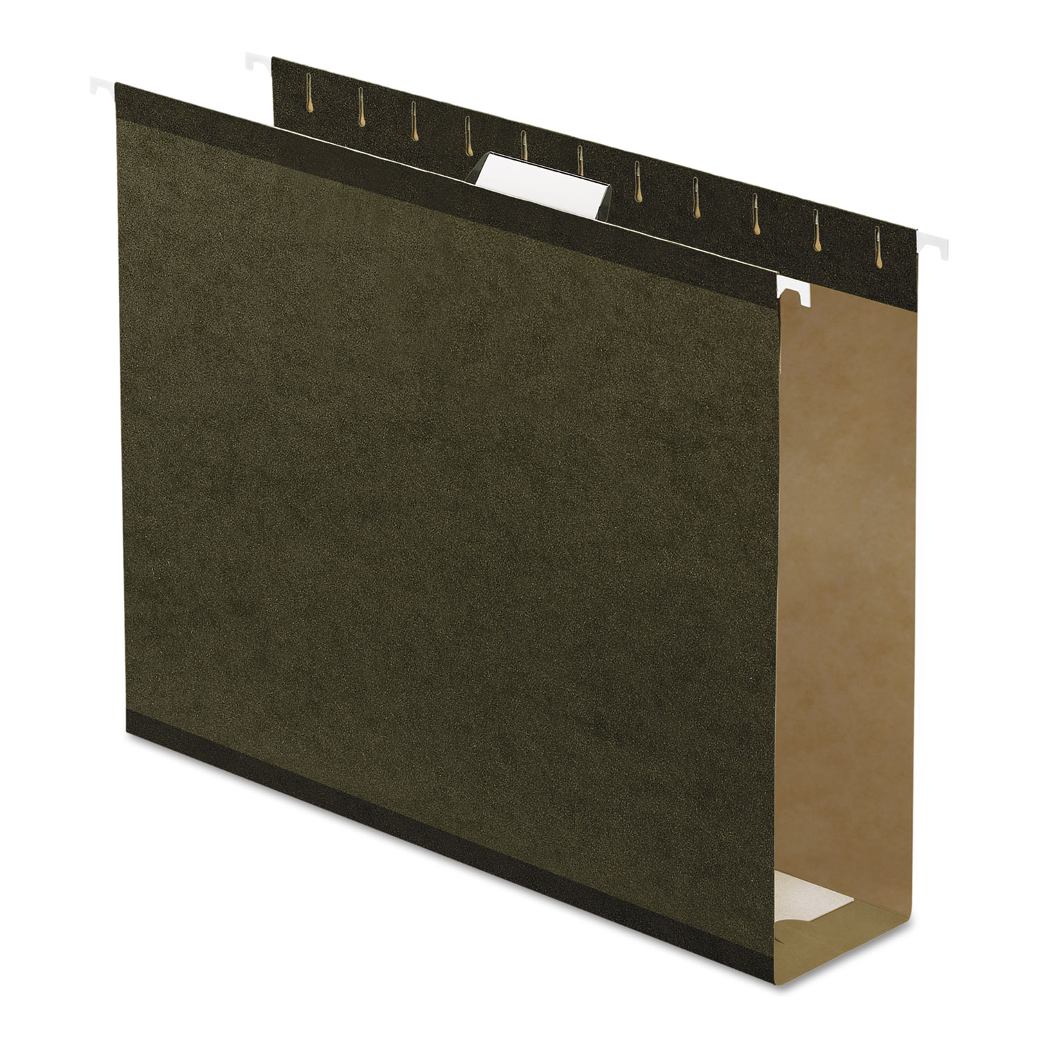  Pendaflex 04152X3 Extra Capacity Reinforced Hanging File Folders with Box Bottom, Letter Size, 1/5-Cut Tab, Standard Green, 25/Box (PFX4152X3) 