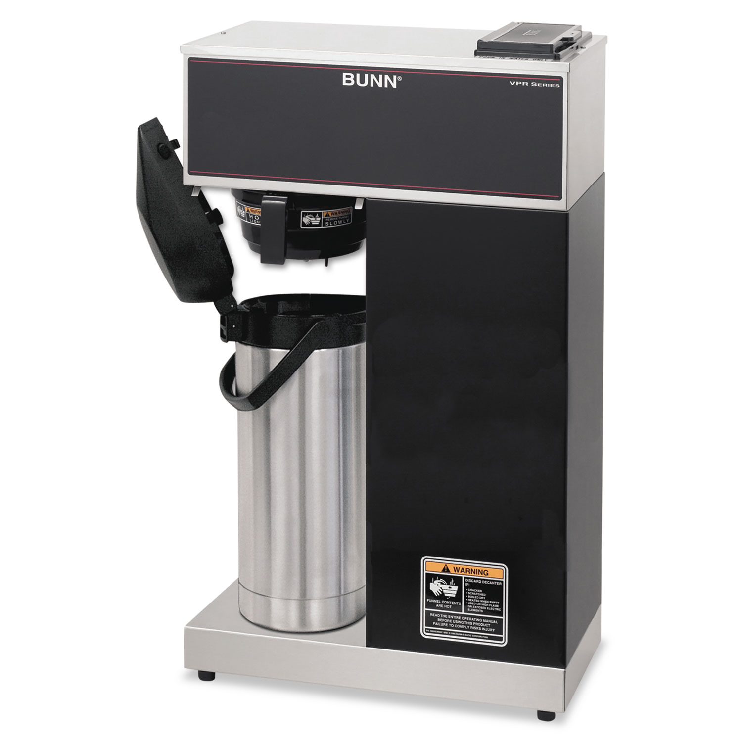  BUNN 33200.0014 VPR-APS Pourover Thermal Coffee Brewer with 2.2L Airpot, Stainless Steel, Black (BUNVPRAPS) 