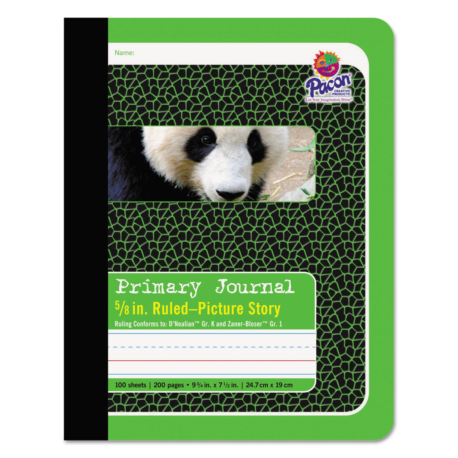  Pacon 2428 Primary Journal, Pitman Rule, 9.75 x 7.5, 100 Sheets (PAC2428) 
