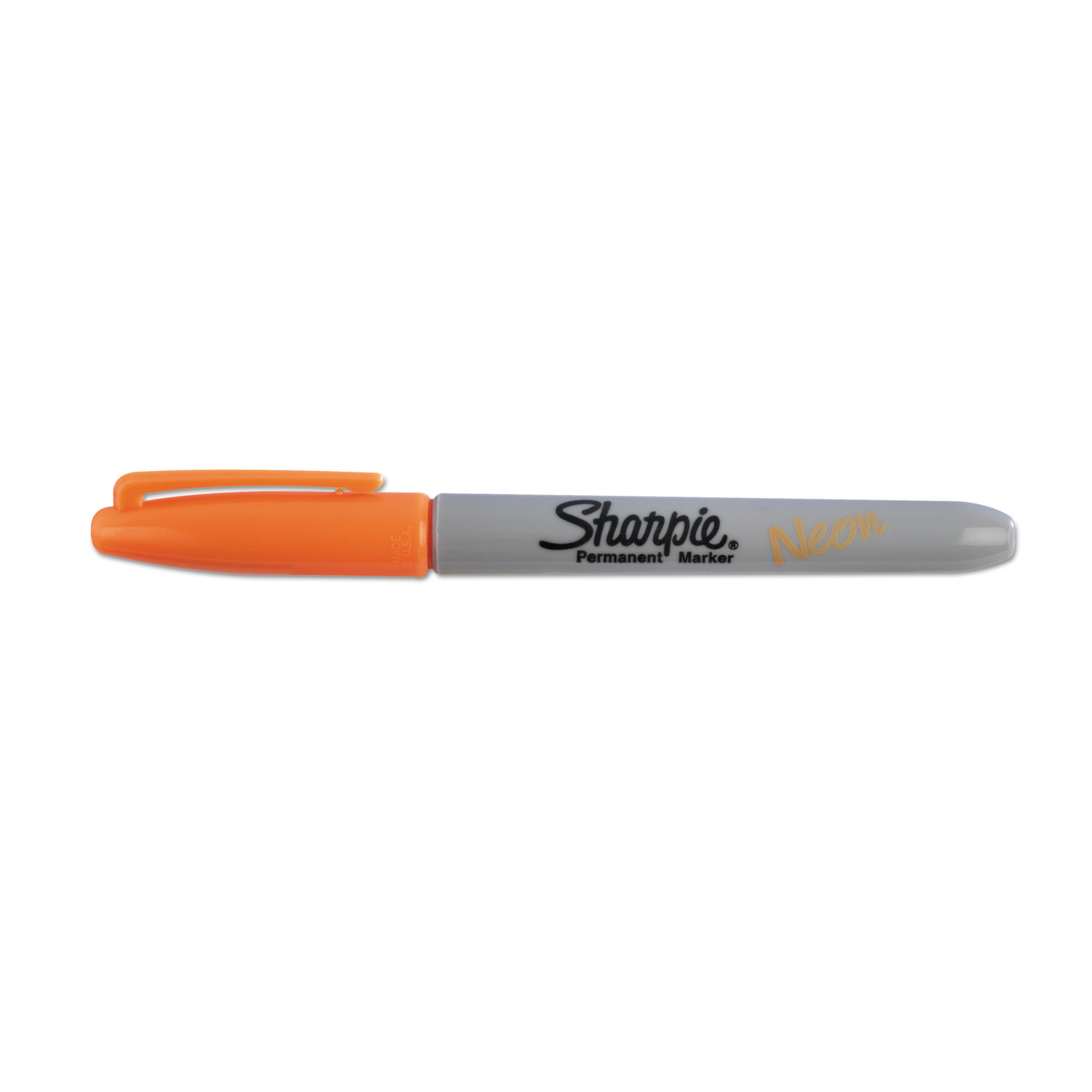 Neon Permanent Markers, Neon Orange, Dozen