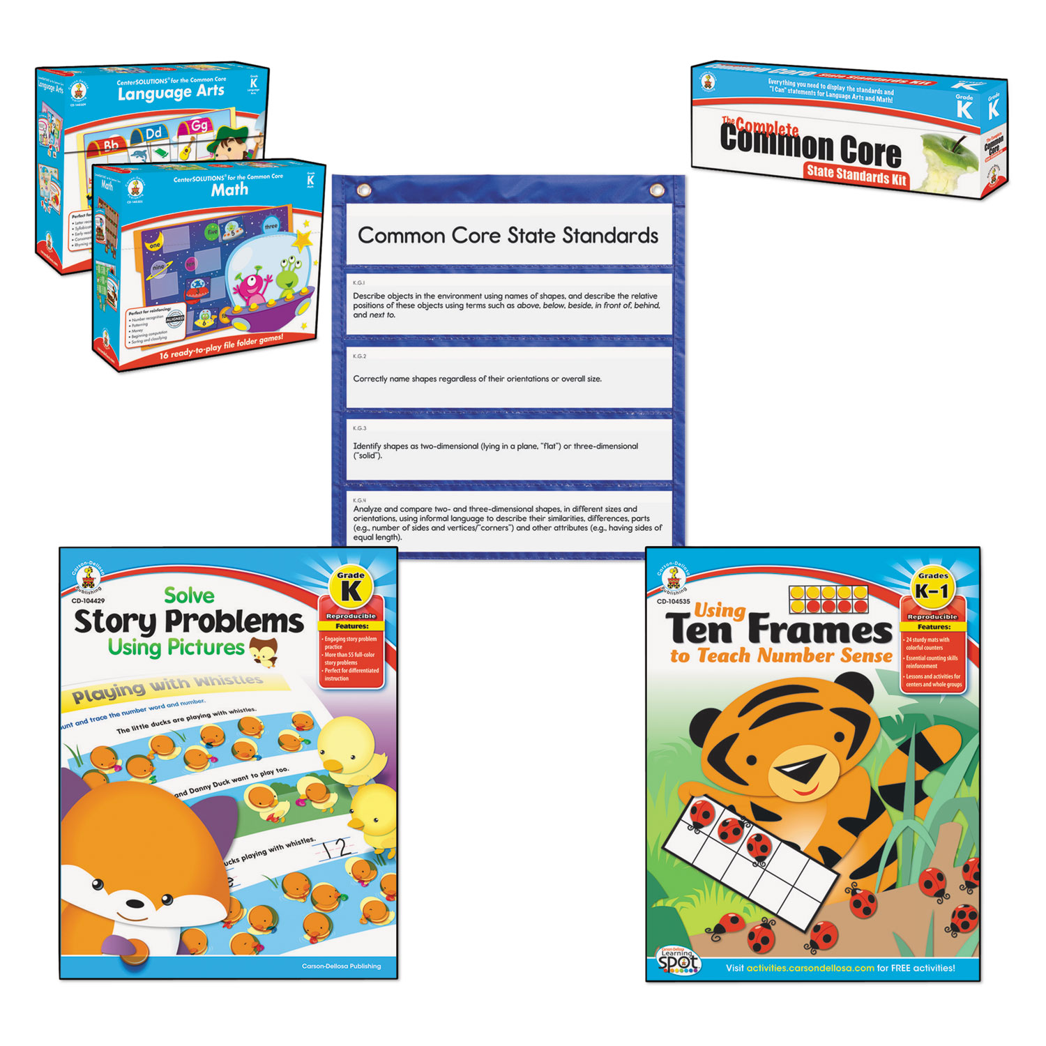 Common Core Kit, Math/Language, Kindergarten