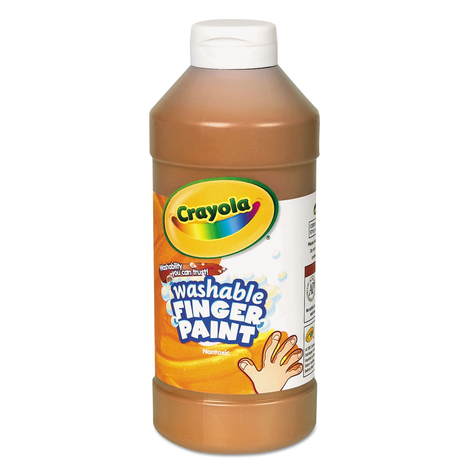 Crayola® Washable Fingerpaint, Brown, 16 oz
