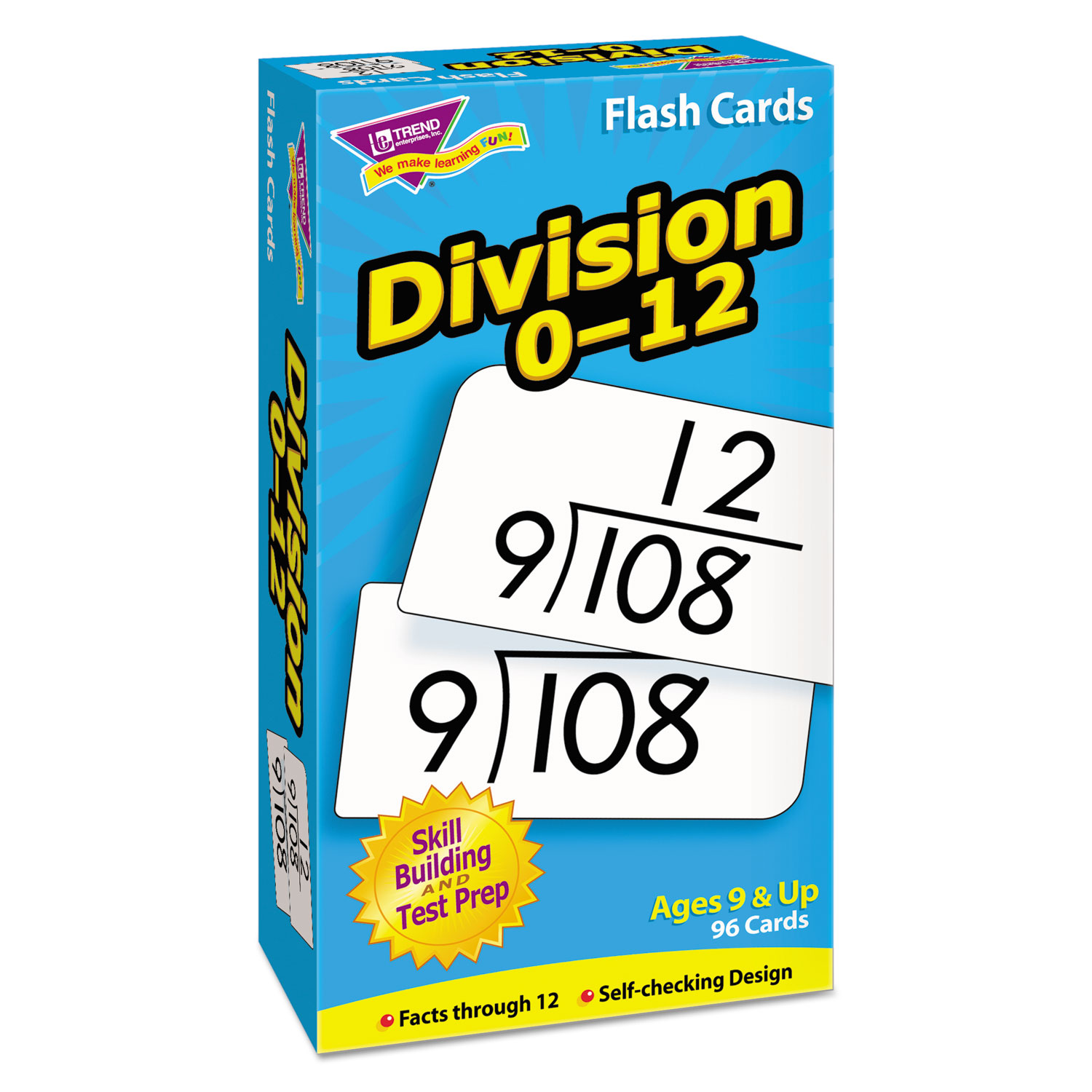 Skill Drill Flash Cards, 3 x 6, Division