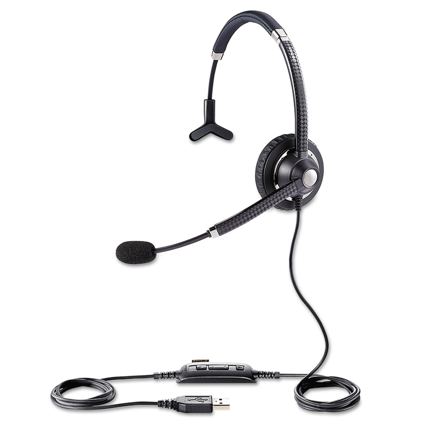 UC Voice 750 Monaural Over-the-Head Headset, Dark Color