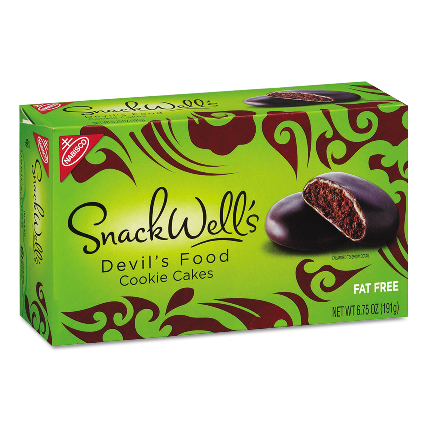 SnackWells Cookies, Devils Food, 6.75 oz Box, 12/Carton