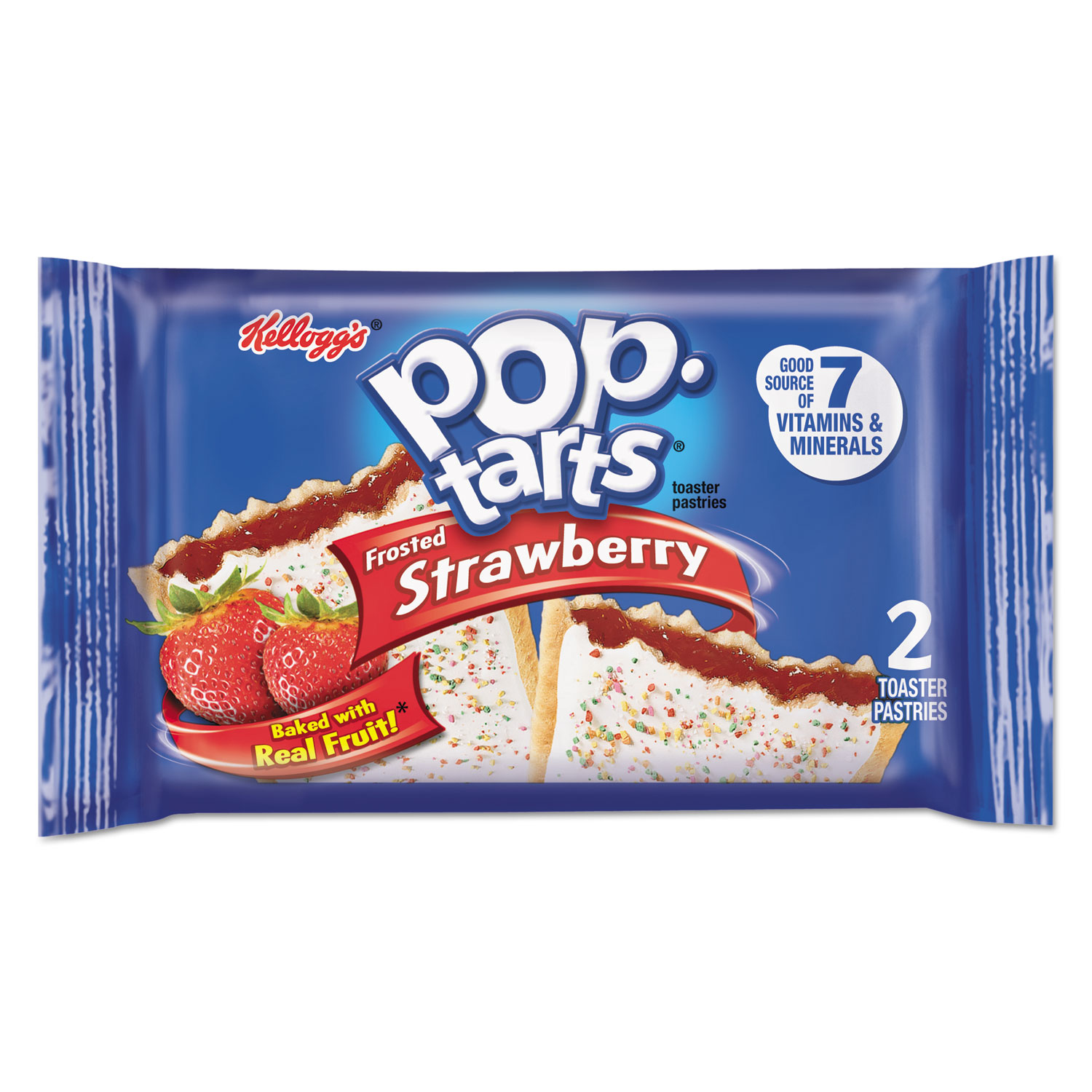  Kellogg's 31731 Pop Tarts, Frosted Strawberry, 3.39oz, 2/Pack, 6 Packs/Box (KEB31731) 