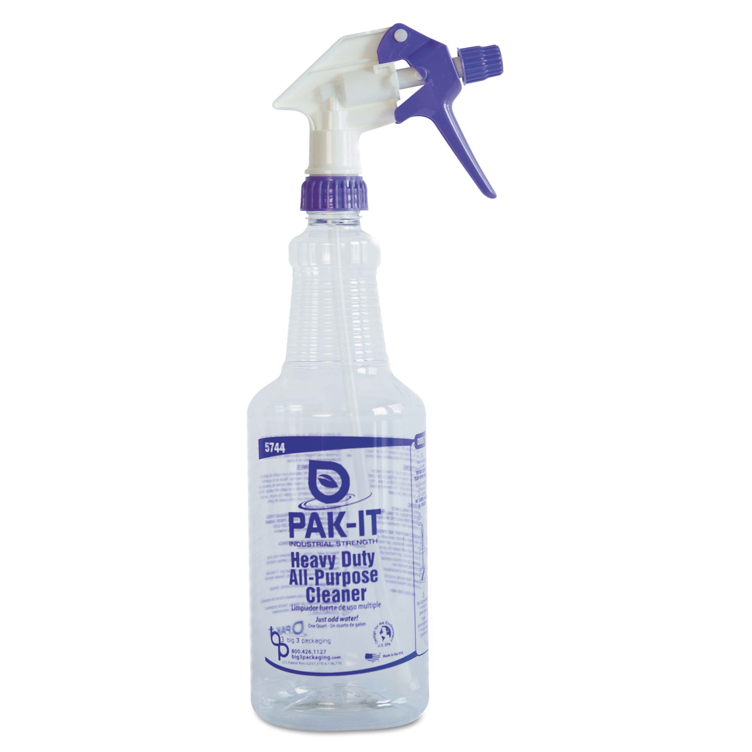 Empty Color-Coded Trigger-Spray, 32oz, for Heavy-Duty All Purpose Cleaner, 12/CT