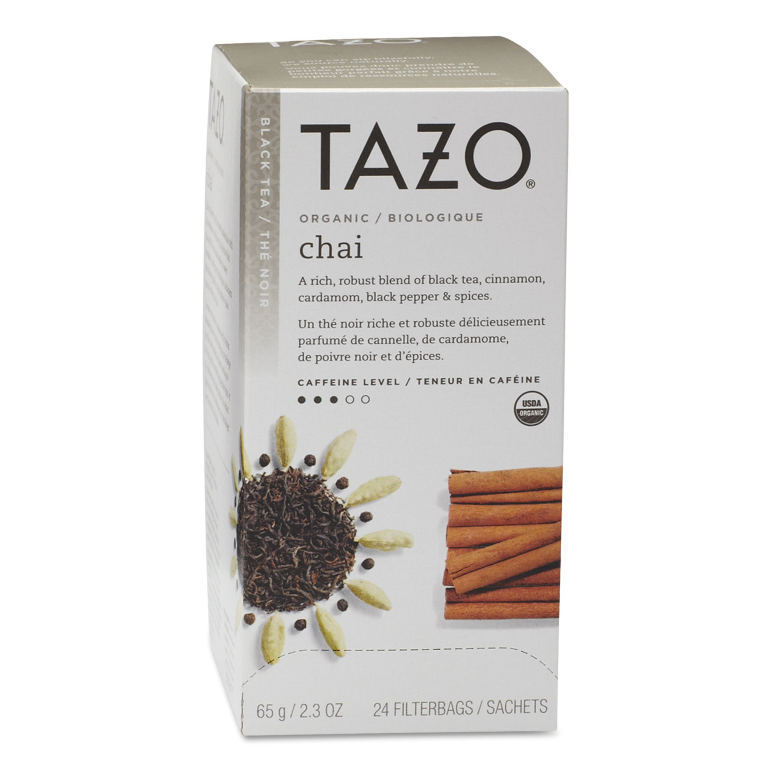  Tazo TJL21010 Chai Organic Black Tea, Filter Bag, 24/Box (TZO149904) 