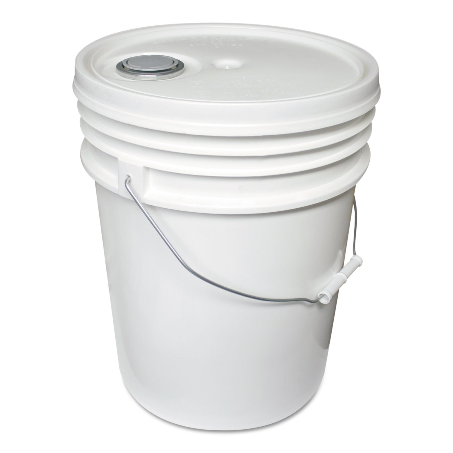  Impact 5515 Utility Bucket w/Lid, Polyethylene, 5gal, White (IMP5515) 