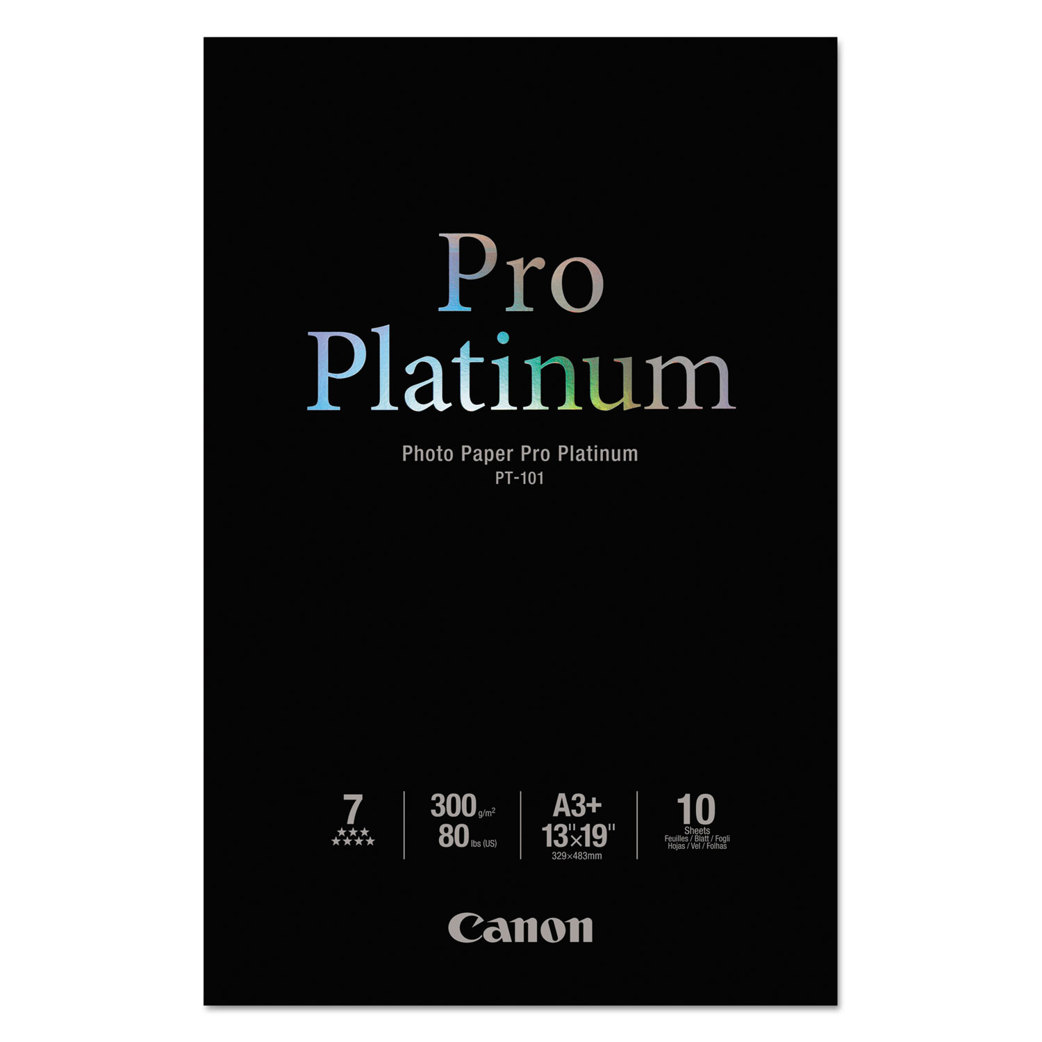 Photo Paper Pro Platinum, High Gloss, 13 x 19, 80 lb.,White, 10 Sheets