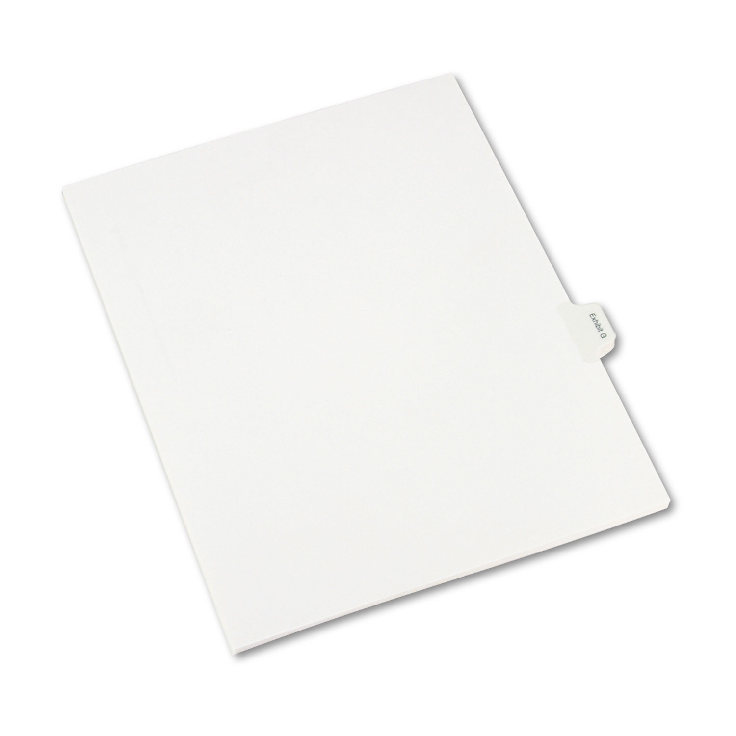  Avery 82113 Allstate-Style Legal Side Tab Dividers, Exhibit G, Letter, White, 25/Pack (AVE82113) 