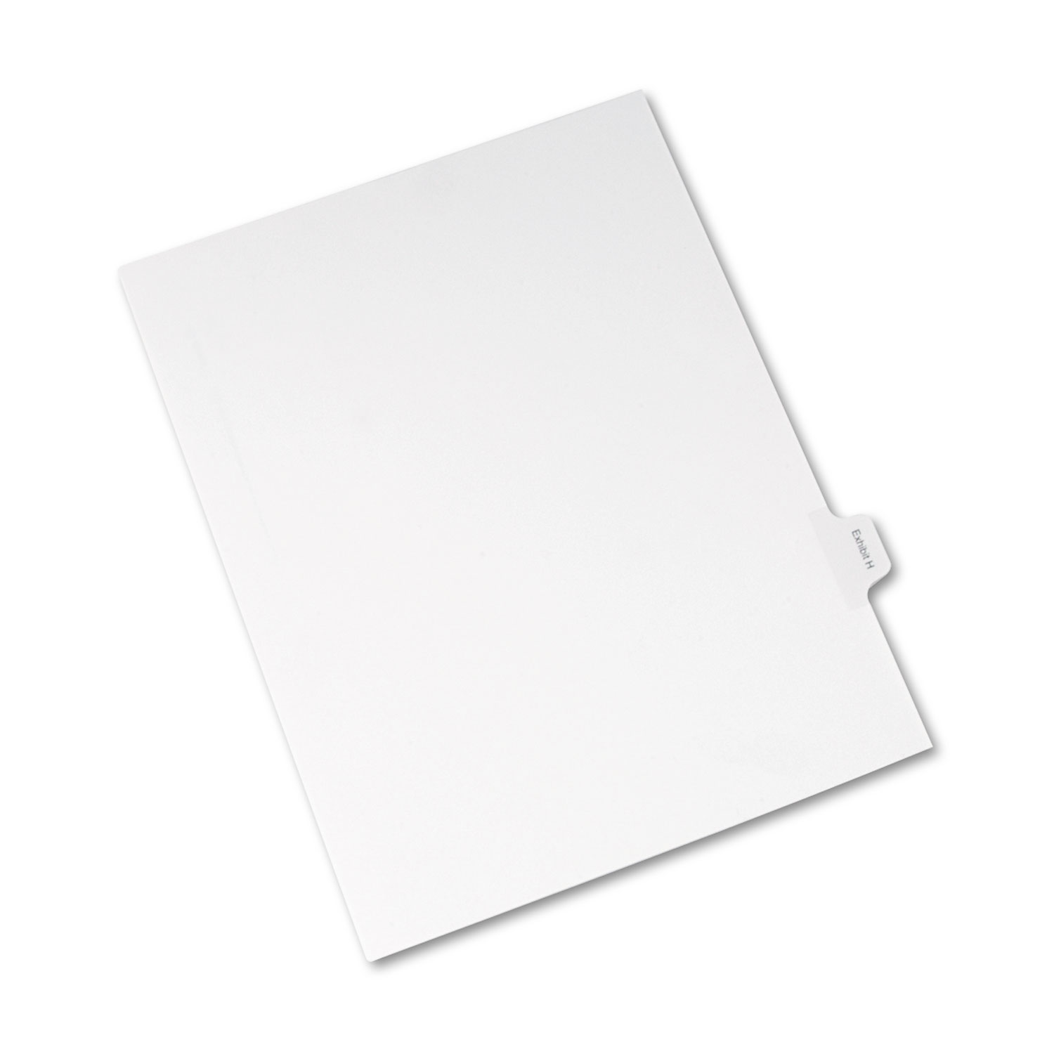  Avery 82114 Allstate-Style Legal Side Tab Dividers, Exhibit H, Letter, White, 25/Pack (AVE82114) 