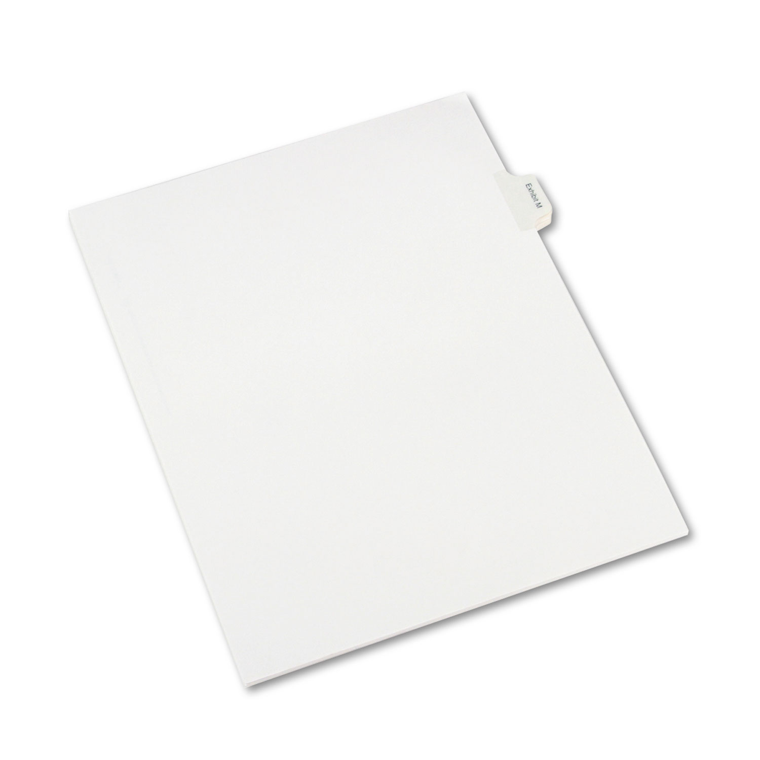  Avery 82119 Allstate-Style Legal Side Tab Dividers, Exhibit M, Letter, White, 25/Pack (AVE82119) 