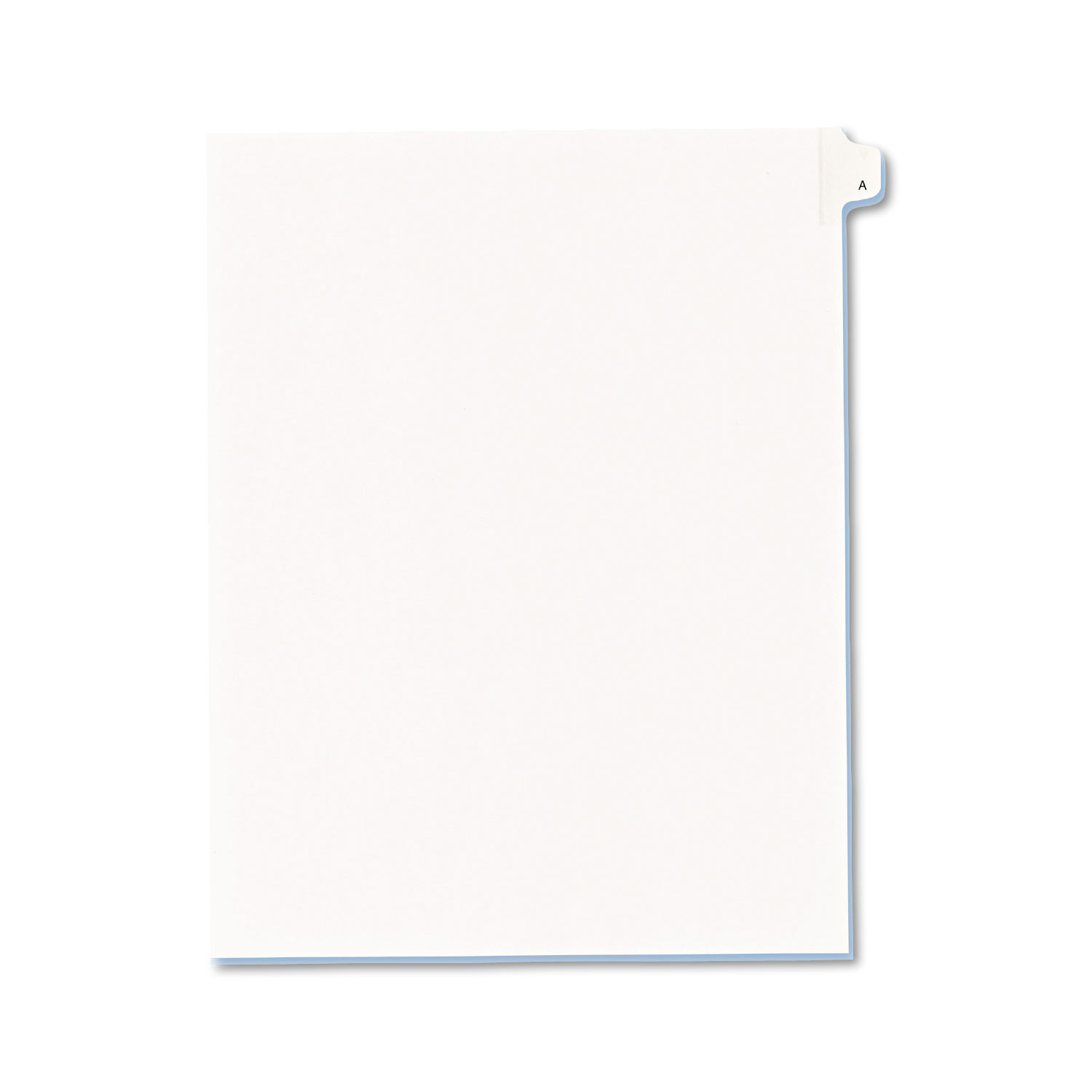 Preprinted Legal Exhibit Side Tab Index Dividers, Allstate Style, 26-Tab, A, 11 x 8.5, White, 25/Pack