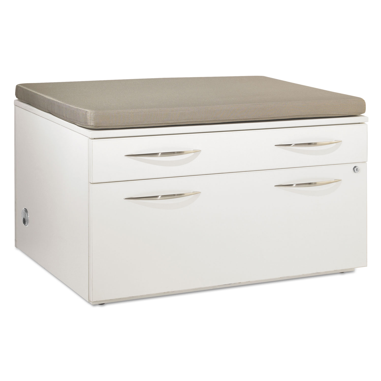 Causeway Benching Box Lateral File Pedestal, 36 x 24 x 22, White/Scena Desert