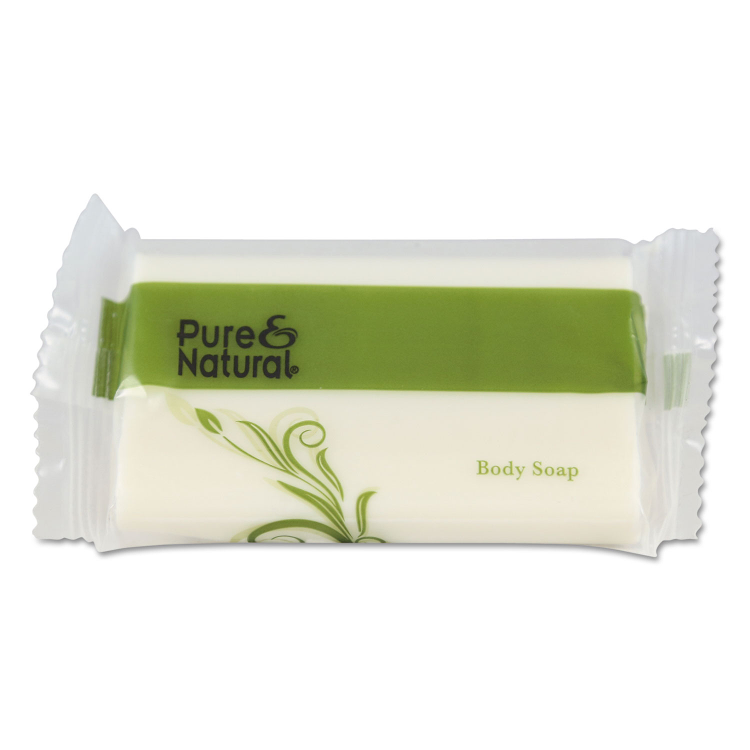  Pure & Natural PN500150 Body & Facial Soap, # 1 1/2, Fresh Scent, White, 500/Carton (PNN500150) 