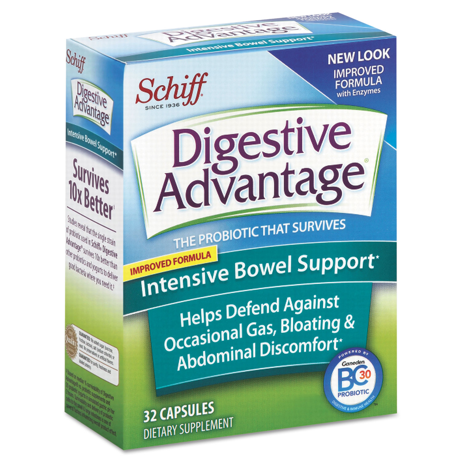 Probiotic Intensive Bowel Support Capsule, 32 Count, 36/Carton