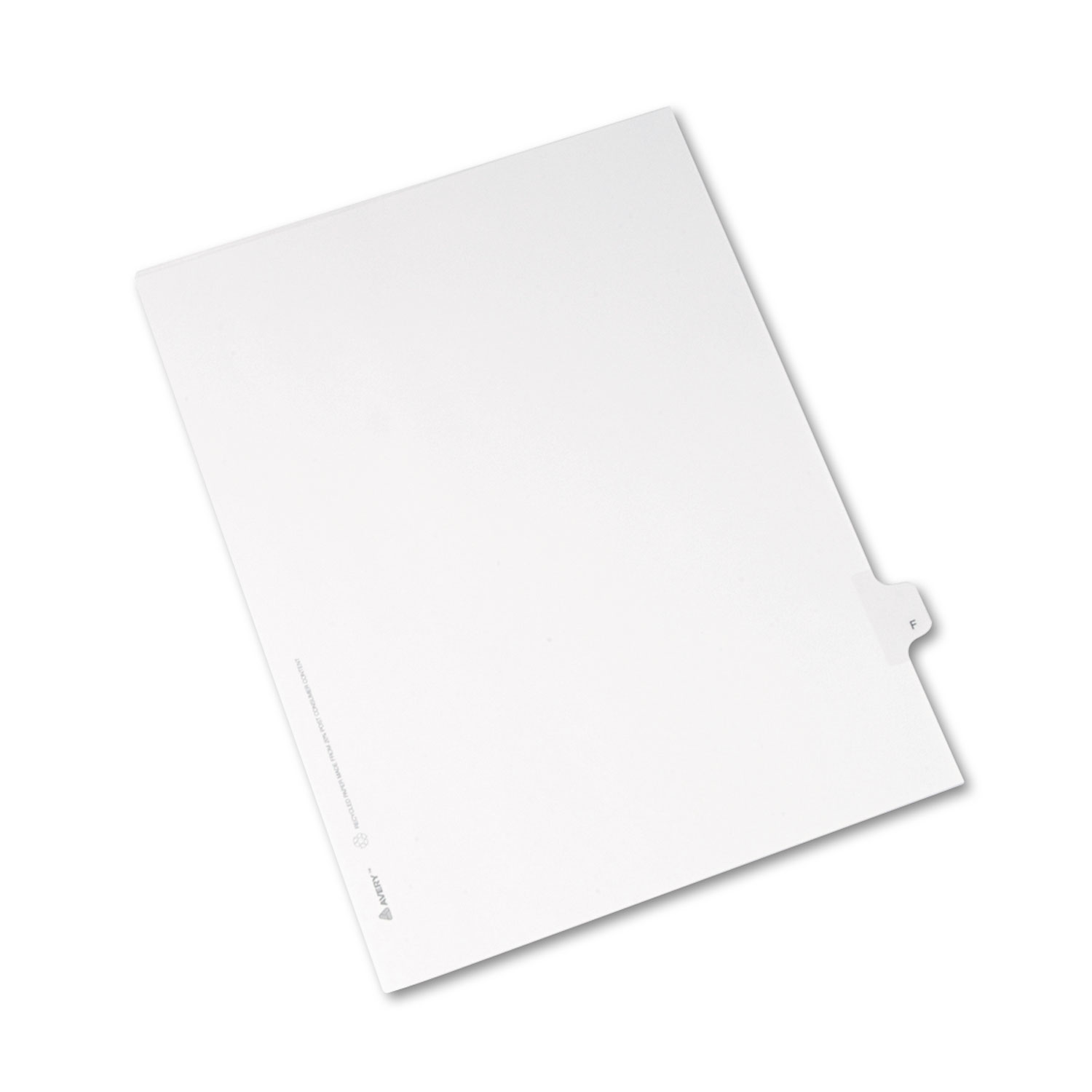  Avery 82168 Preprinted Legal Exhibit Side Tab Index Dividers, Allstate Style, 26-Tab, F, 11 x 8.5, White, 25/Pack (AVE82168) 