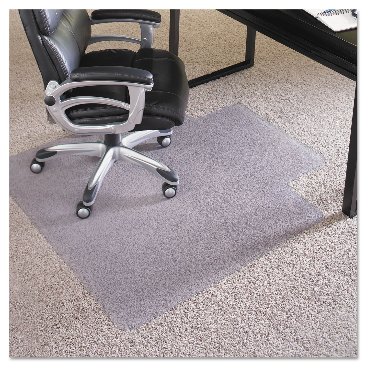 36x48 Lip Chair Mat, Performance Series AnchorBar for Carpet up to 1