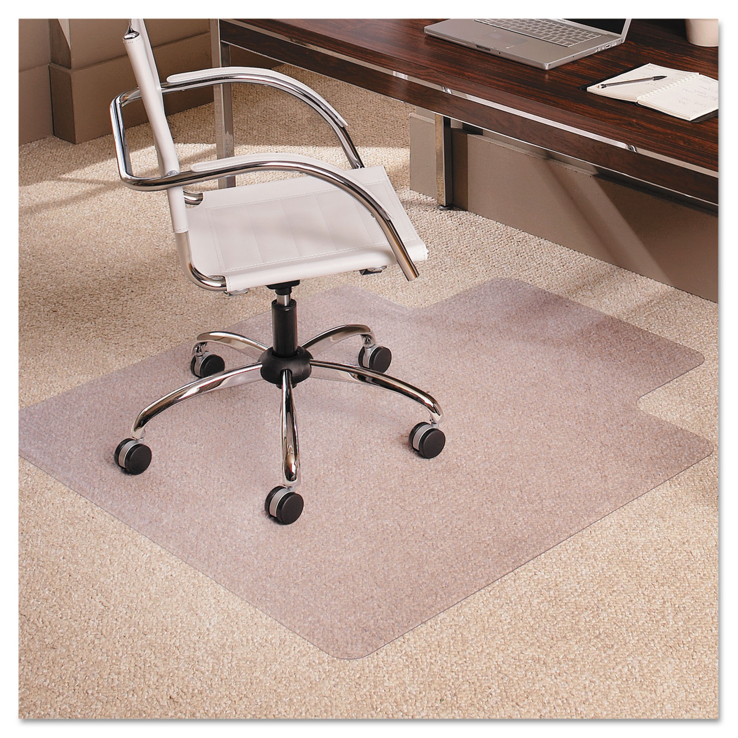 45x53 Lip Chair Mat, Multi-Task Series AnchorBar for Carpet up to 3/8