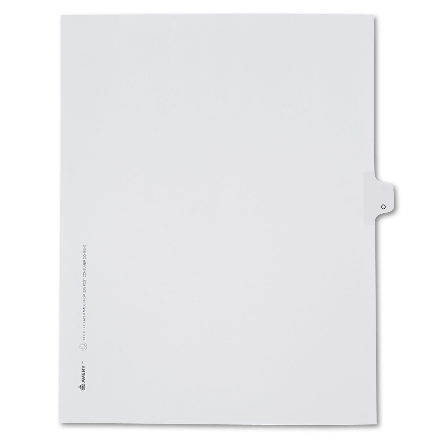  Avery 82177 Preprinted Legal Exhibit Side Tab Index Dividers, Allstate Style, 26-Tab, O, 11 x 8.5, White, 25/Pack (AVE82177) 