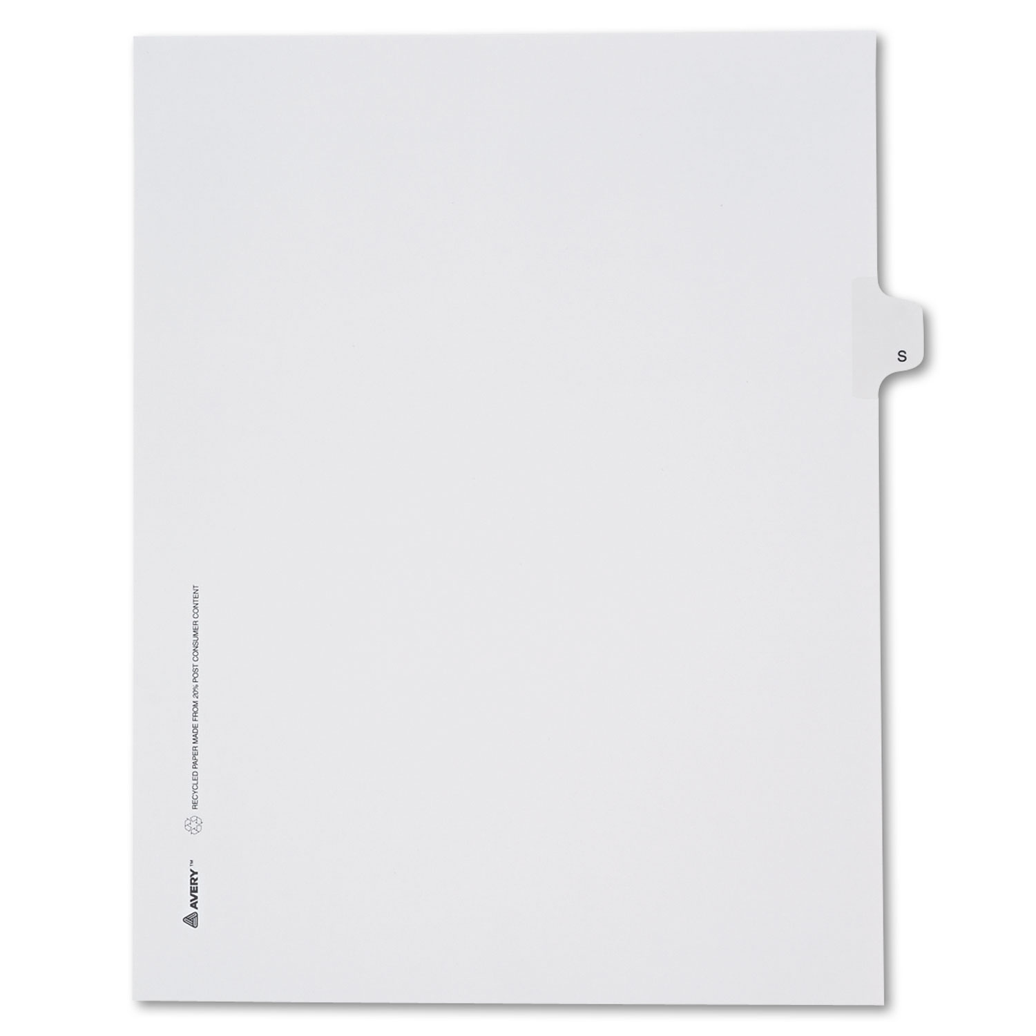  Avery 82181 Preprinted Legal Exhibit Side Tab Index Dividers, Allstate Style, 26-Tab, S, 11 x 8.5, White, 25/Pack (AVE82181) 