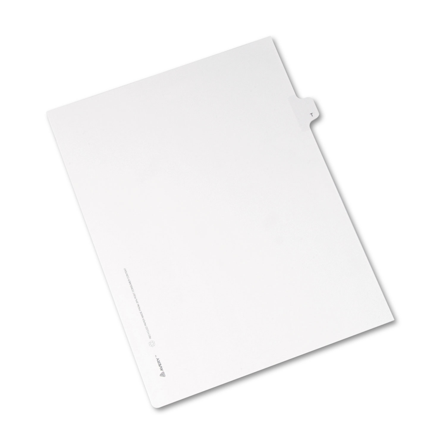  Avery 82182 Preprinted Legal Exhibit Side Tab Index Dividers, Allstate Style, 26-Tab, T, 11 x 8.5, White, 25/Pack (AVE82182) 