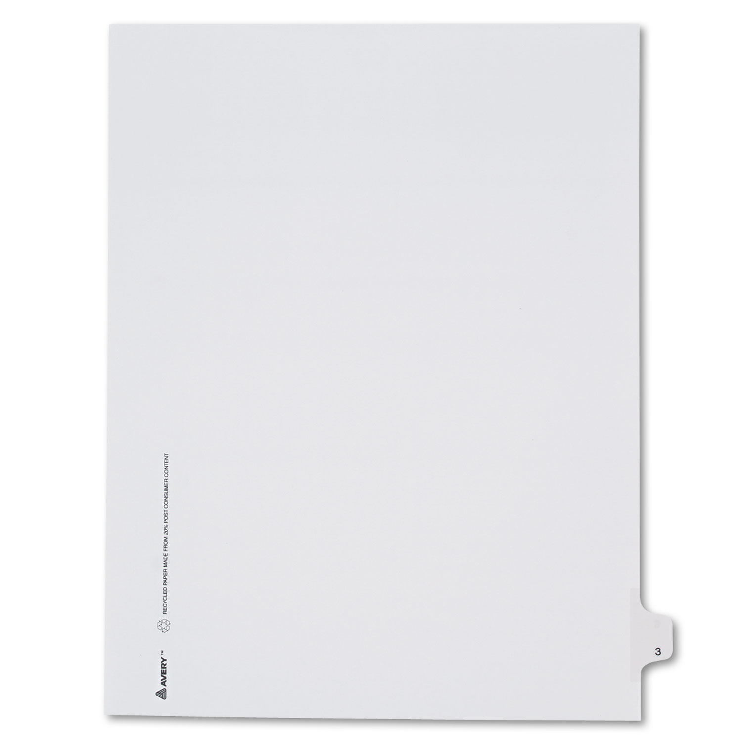  Avery 82201 Preprinted Legal Exhibit Side Tab Index Dividers, Allstate Style, 10-Tab, 3, 11 x 8.5, White, 25/Pack (AVE82201) 