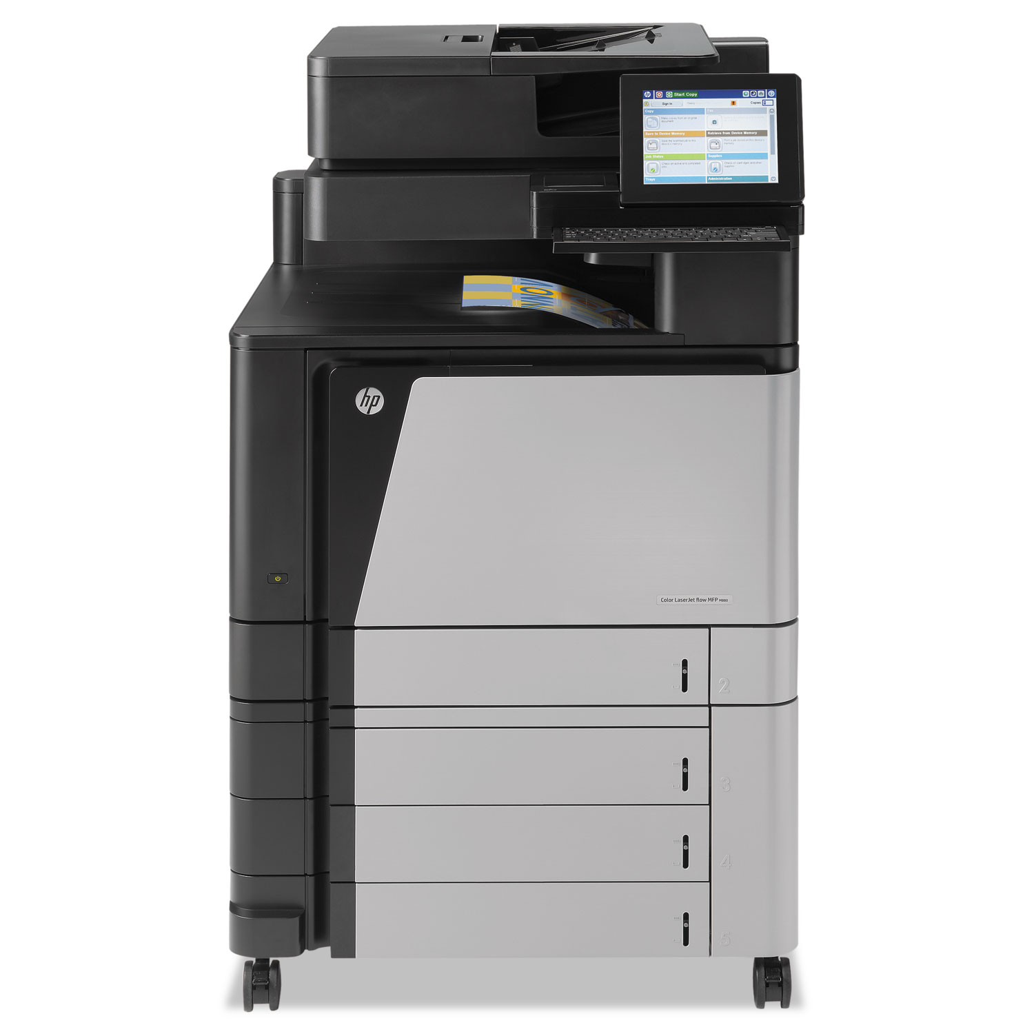  HP A2W75A#BGJ Color LaserJet Enterprise Flow M880z Wireless MFP, Copy/Fax/Print/Scan (HEWA2W75A) 