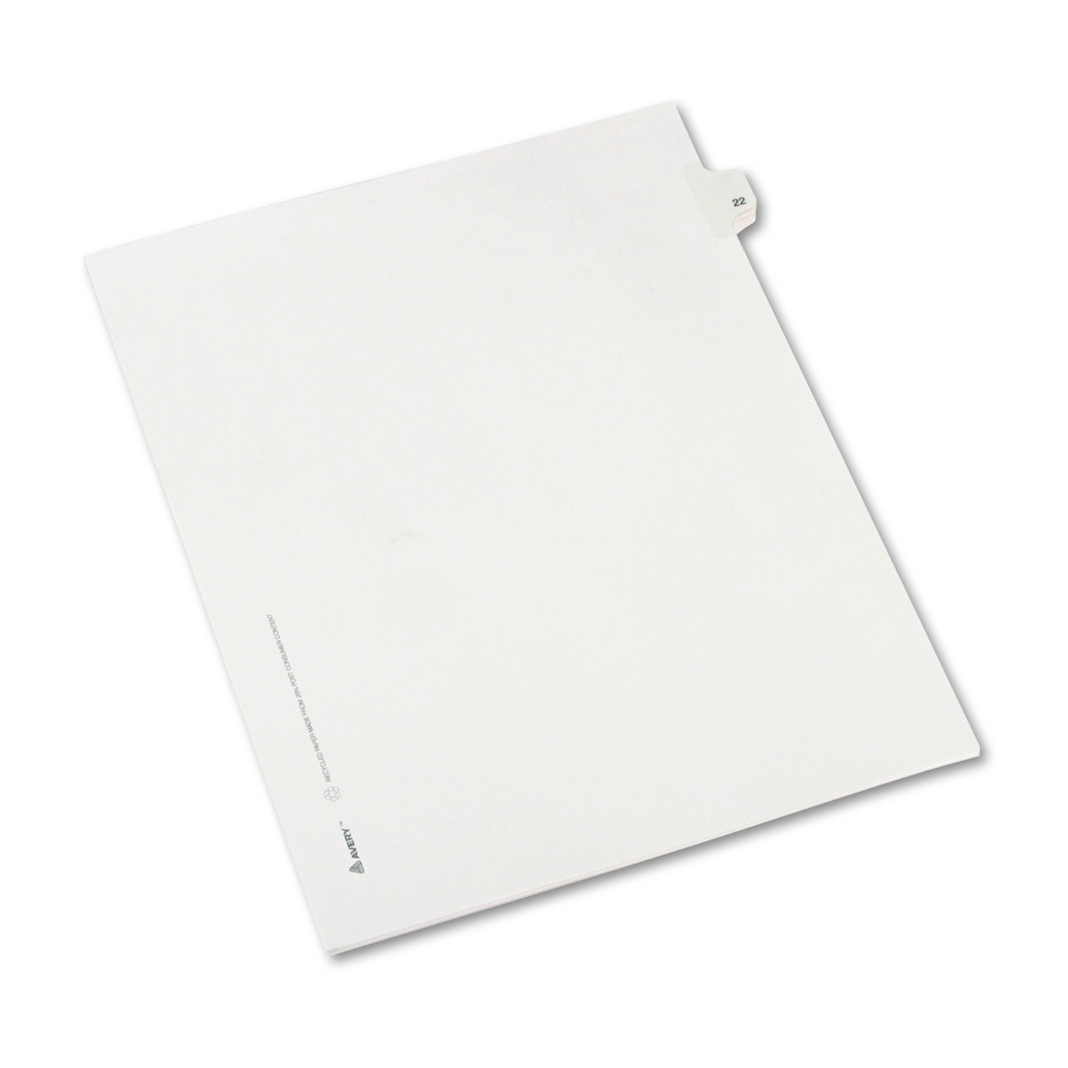 Avery 82220 Preprinted Legal Exhibit Side Tab Index Dividers, Allstate Style, 10-Tab, 22, 11 x 8.5, White, 25/Pack (AVE82220) 