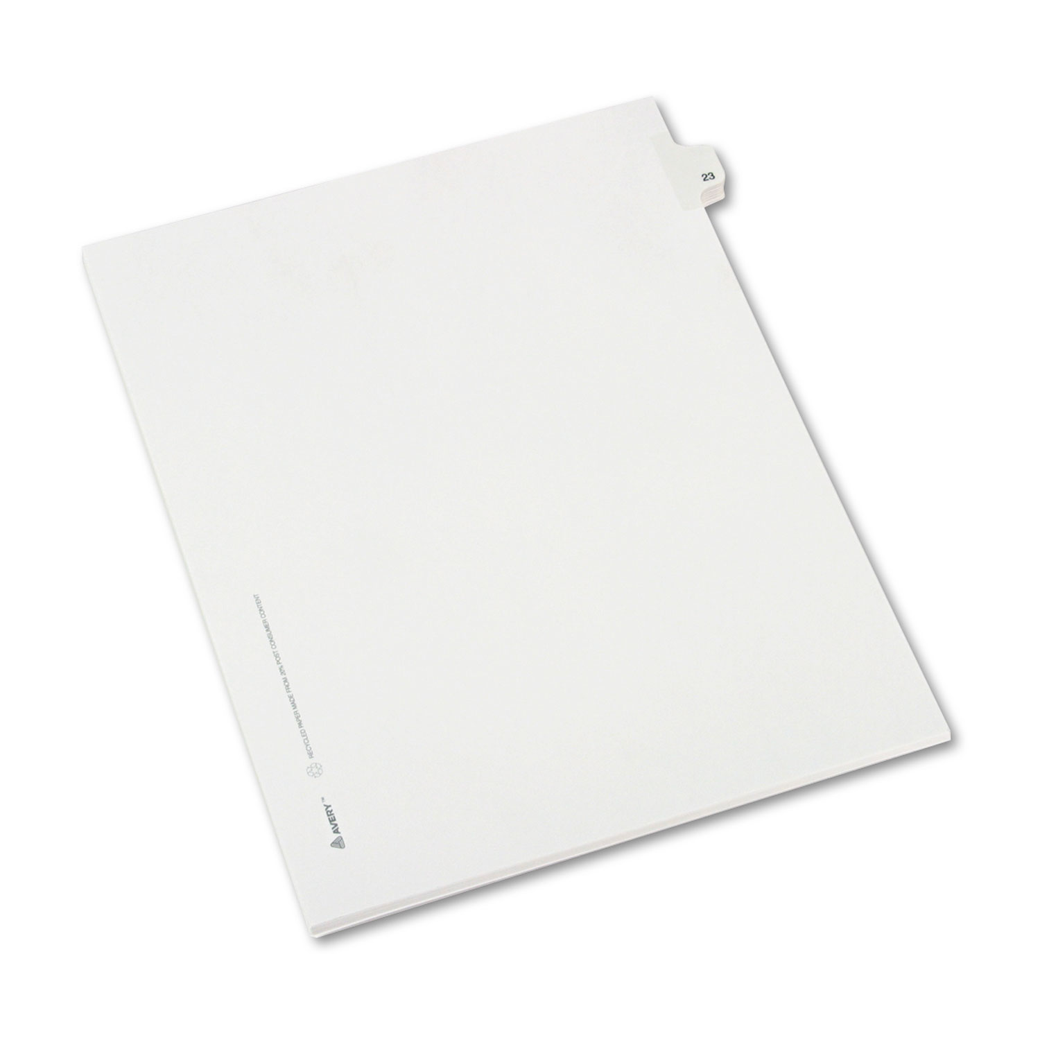  Avery 82221 Preprinted Legal Exhibit Side Tab Index Dividers, Allstate Style, 10-Tab, 23, 11 x 8.5, White, 25/Pack (AVE82221) 