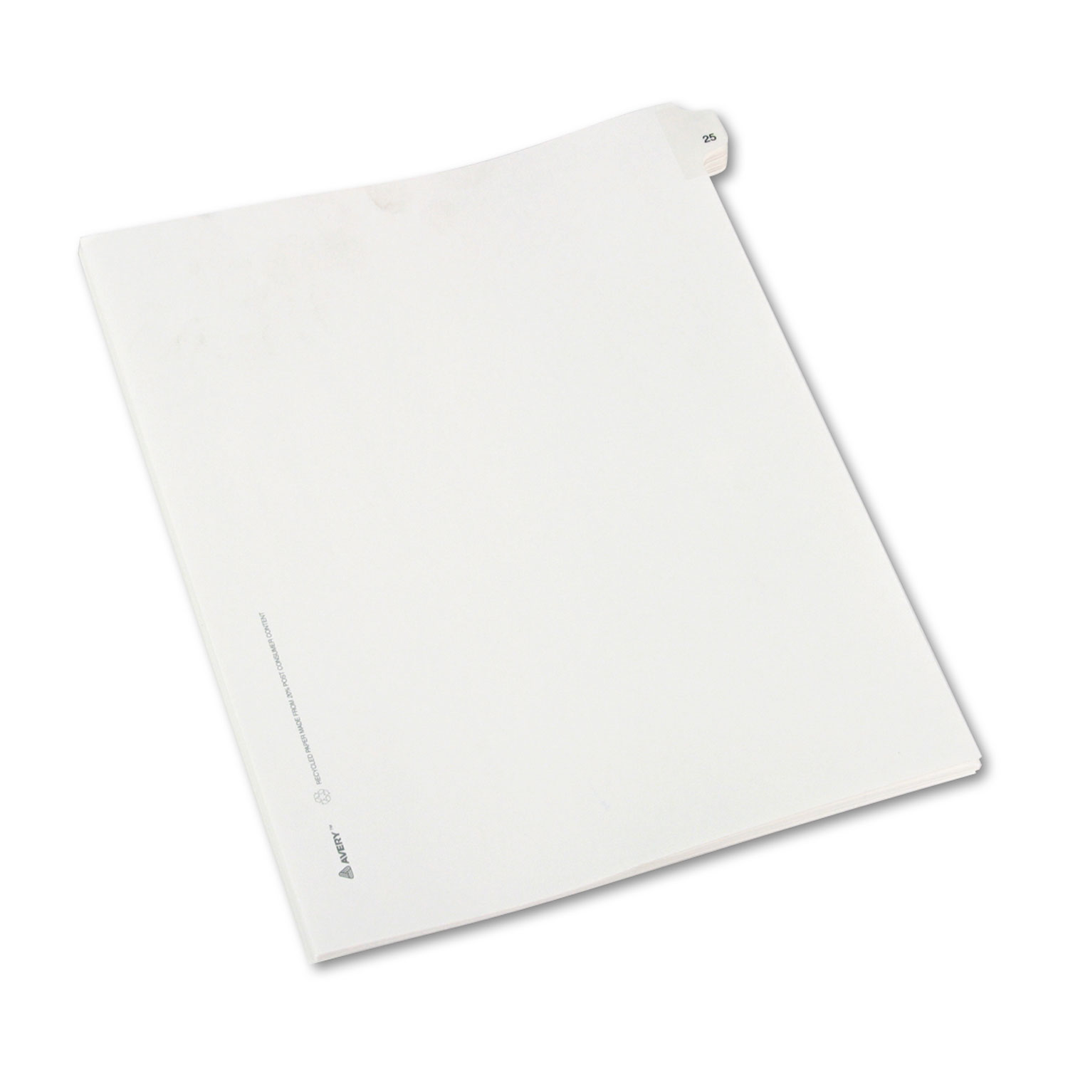  Avery 82223 Preprinted Legal Exhibit Side Tab Index Dividers, Allstate Style, 10-Tab, 25, 11 x 8.5, White, 25/Pack (AVE82223) 