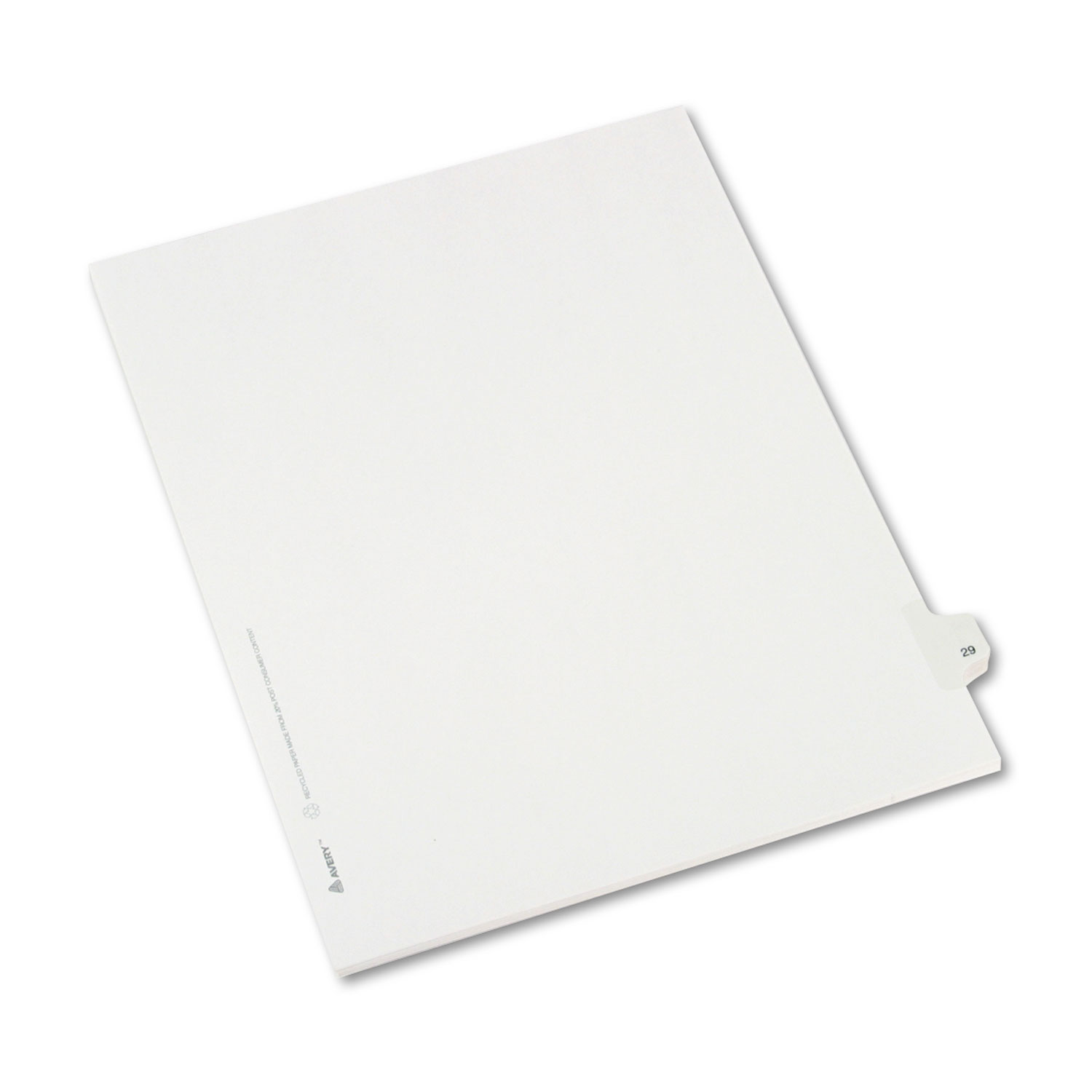  Avery 82227 Preprinted Legal Exhibit Side Tab Index Dividers, Allstate Style, 10-Tab, 29, 11 x 8.5, White, 25/Pack (AVE82227) 