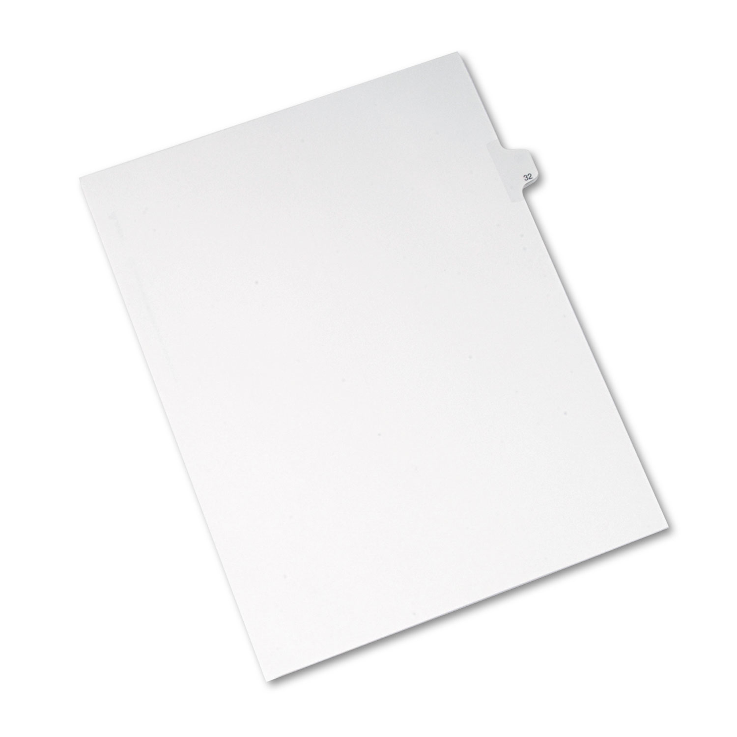 Allstate-Style Legal Exhibit Side Tab Divider, Title: 32, Letter, White, 25/Pack
