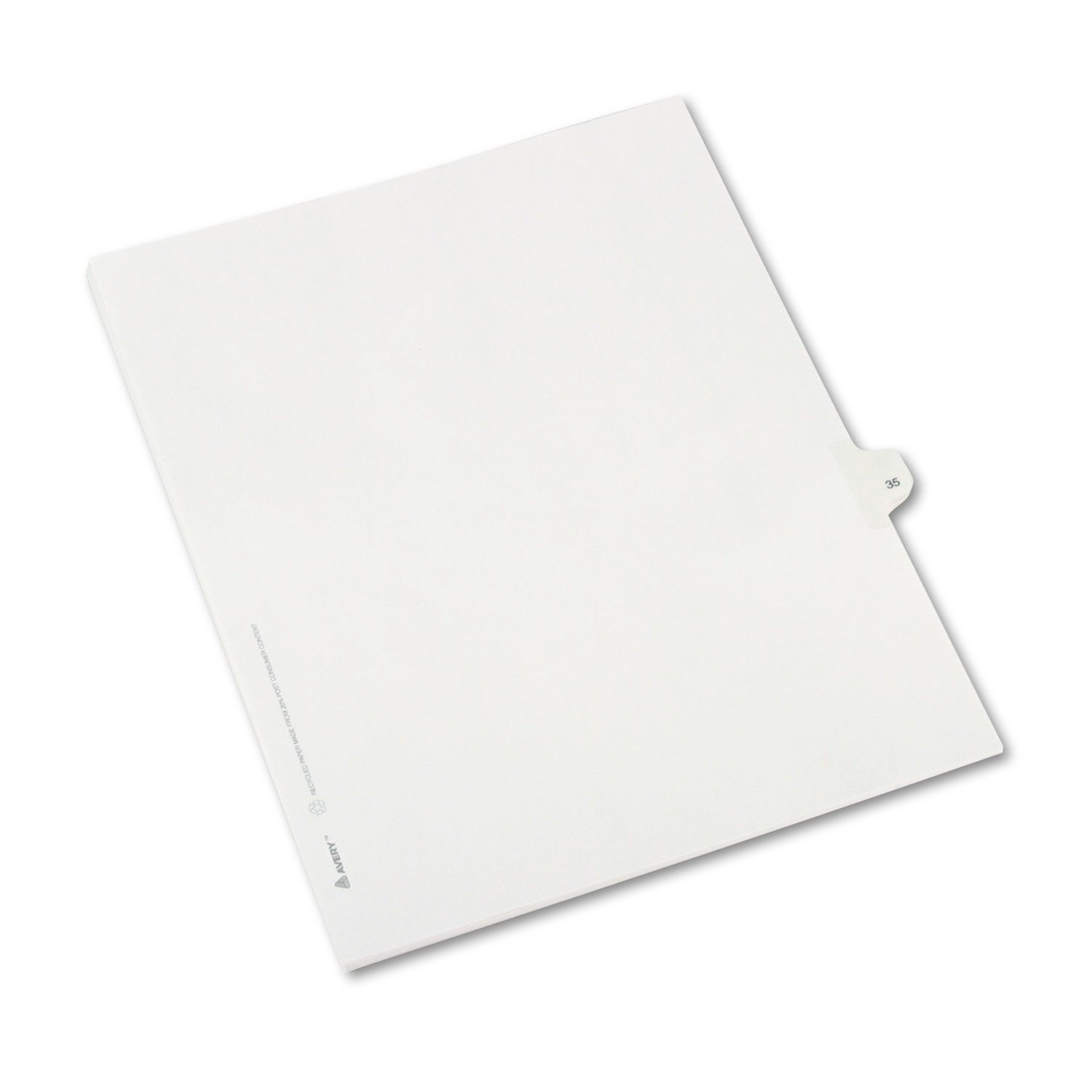  Avery 82233 Preprinted Legal Exhibit Side Tab Index Dividers, Allstate Style, 10-Tab, 35, 11 x 8.5, White, 25/Pack (AVE82233) 