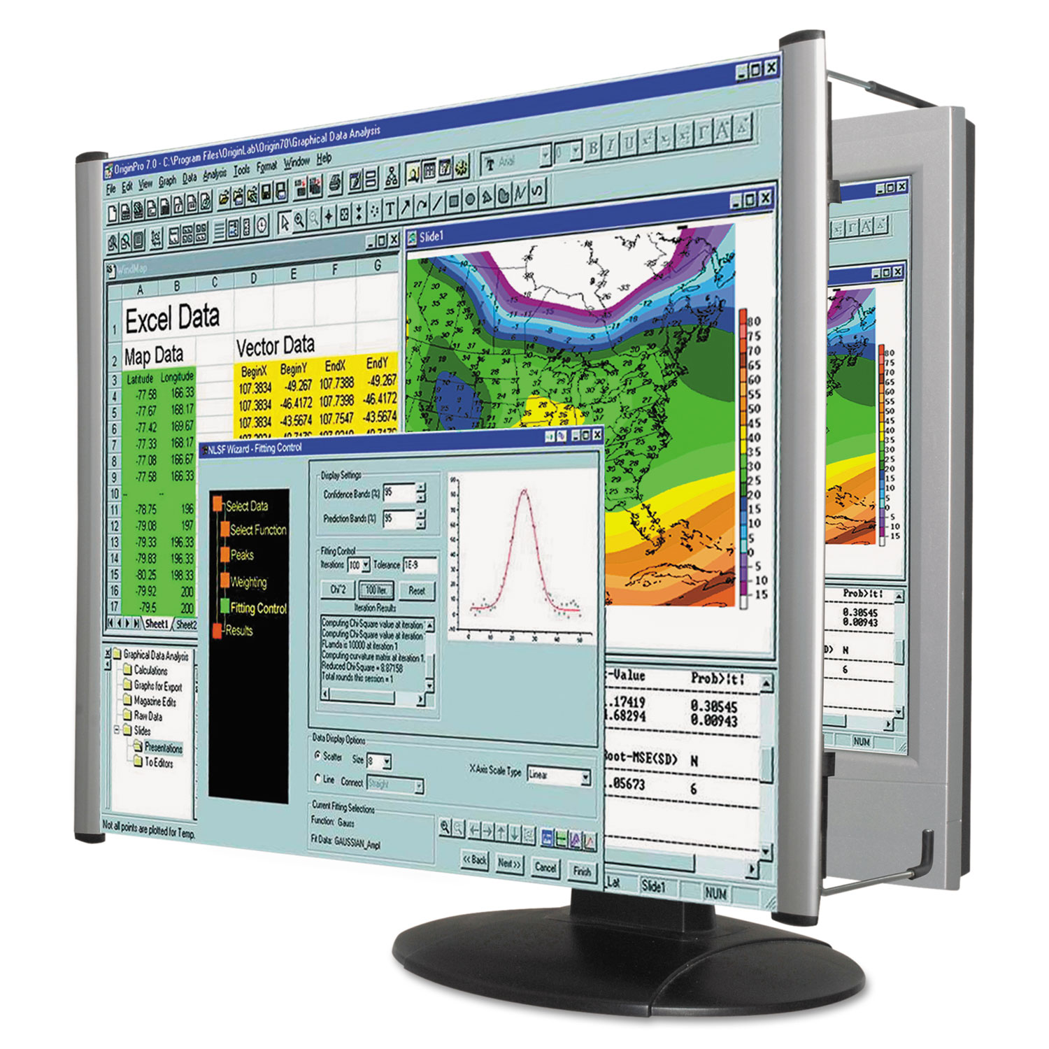 LCD Monitor Magnifier Filter, Fits 22 Widescreen LCD, 16:9/16:10 Aspect Ratio
