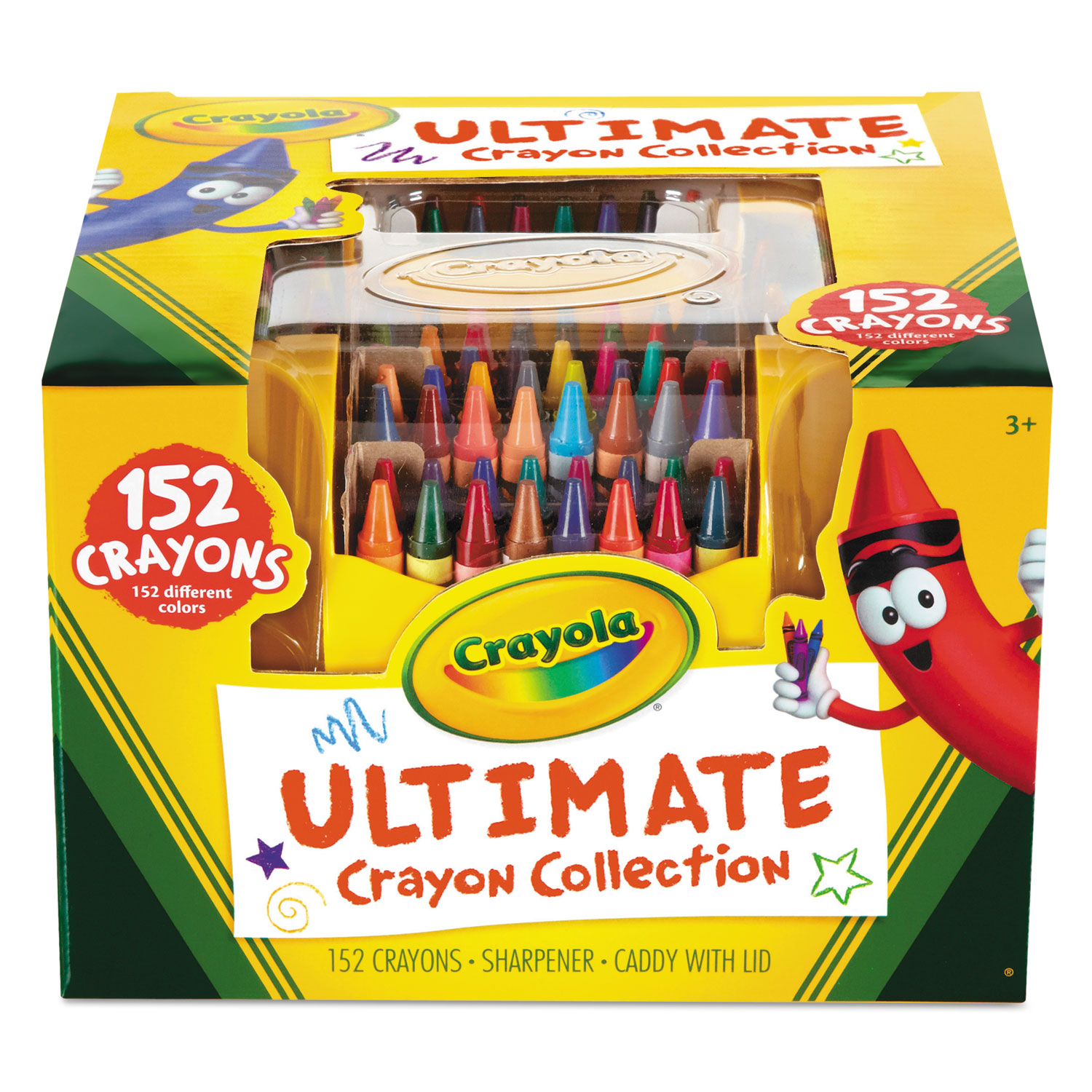  Crayola 520030 Ultimate Crayon Case, Sharpener Caddy, 152 Colors (CYO520030) 