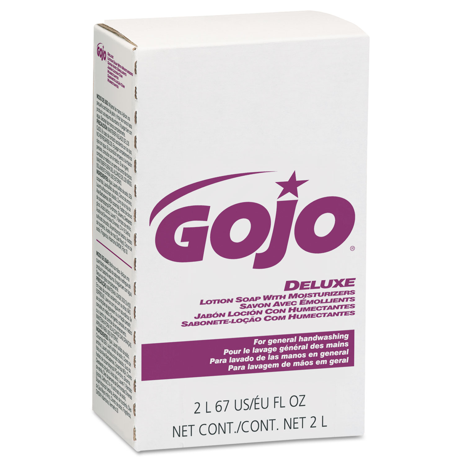  GOJO 2217-04 NXT Deluxe Lotion Soap w/Moisturizers, Floral, Pink, 2000mL Refill, 4/Carton (GOJ2217) 