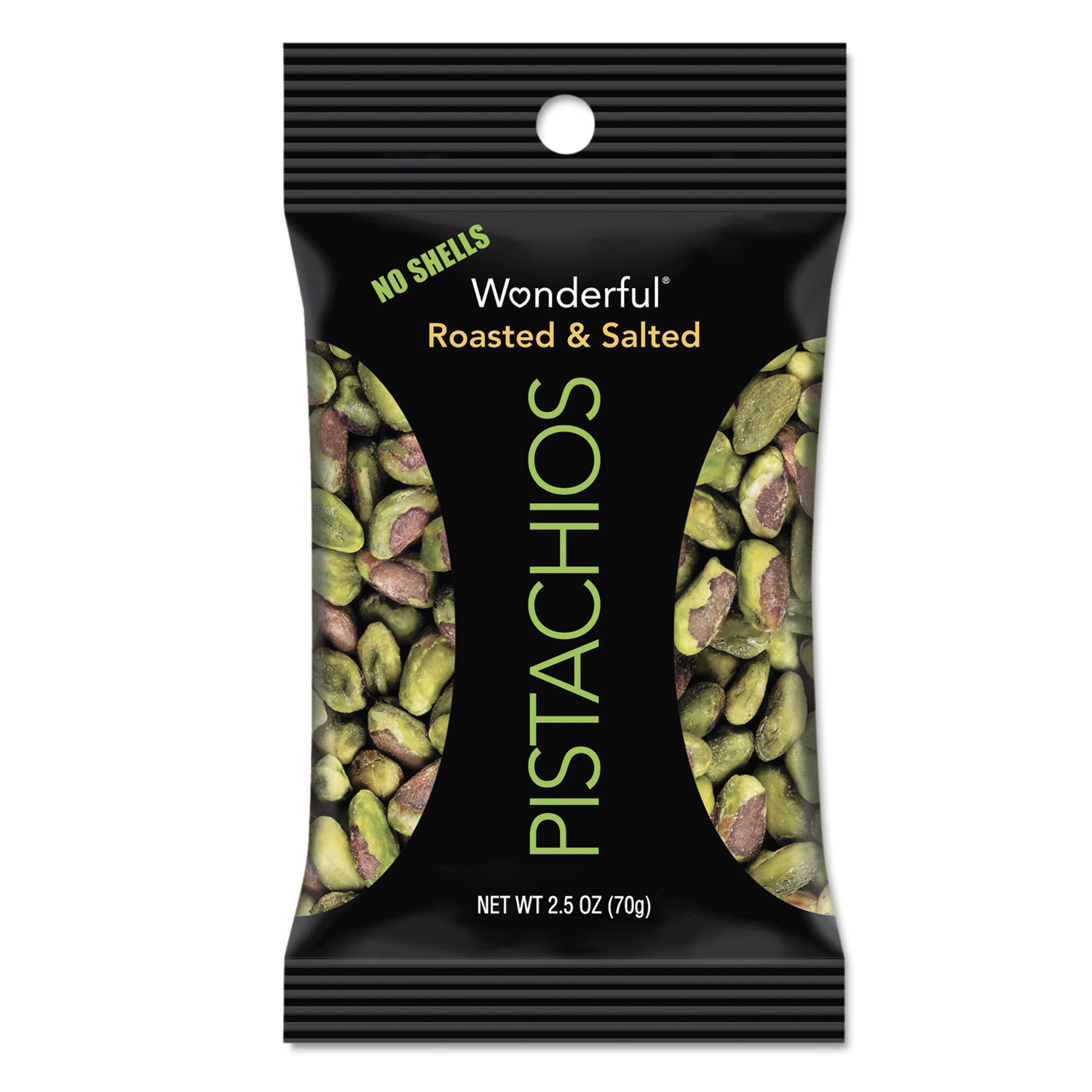  Paramount Farms PAR070146A25M Wonderful Pistachios, Dry Roasted and Salted, 2.5 oz, 8/Box (PAM070146A25M) 