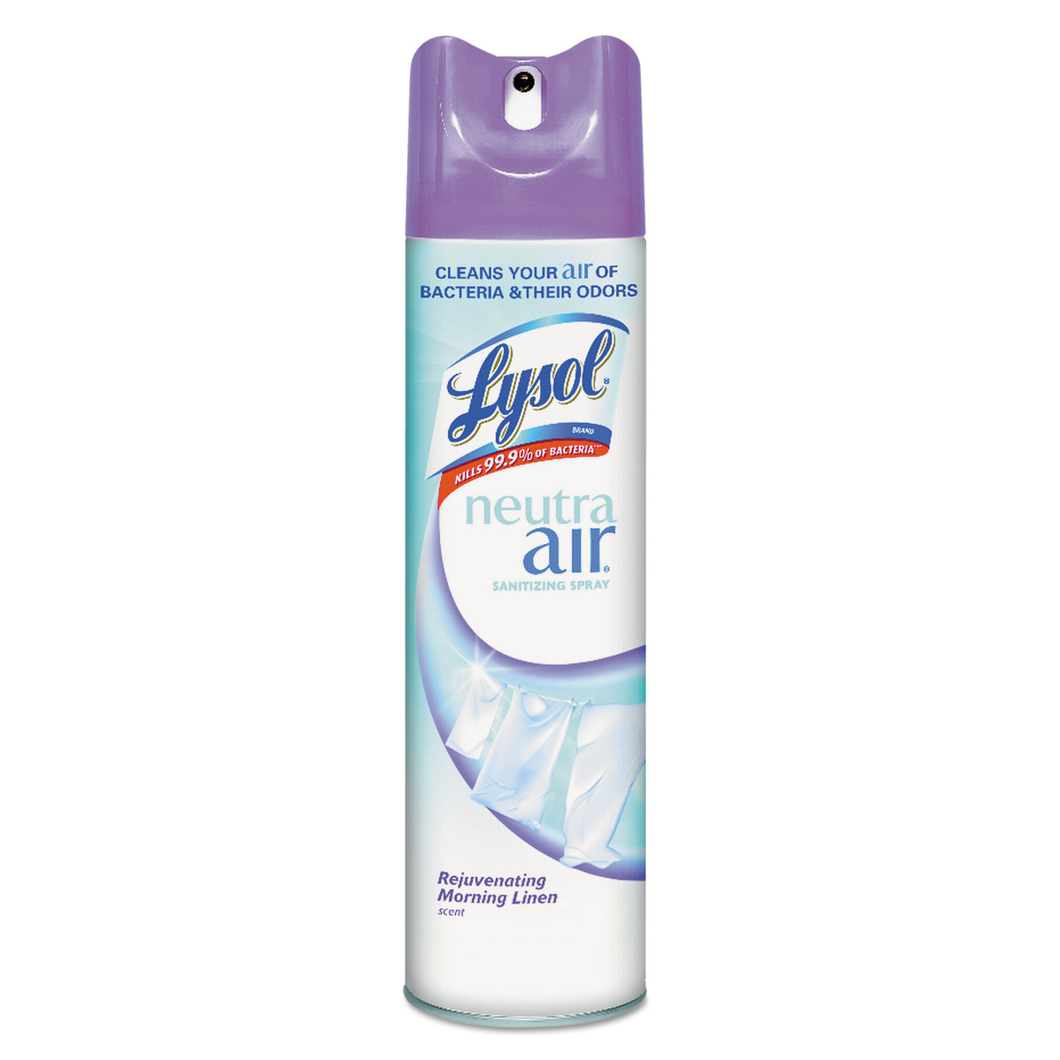  LYSOL Neutra Air 19200-79196 Sanitizing Spray, Rejuvenating Morning Linen, 10 oz Aerosol, 12/Carton (RAC79196) 