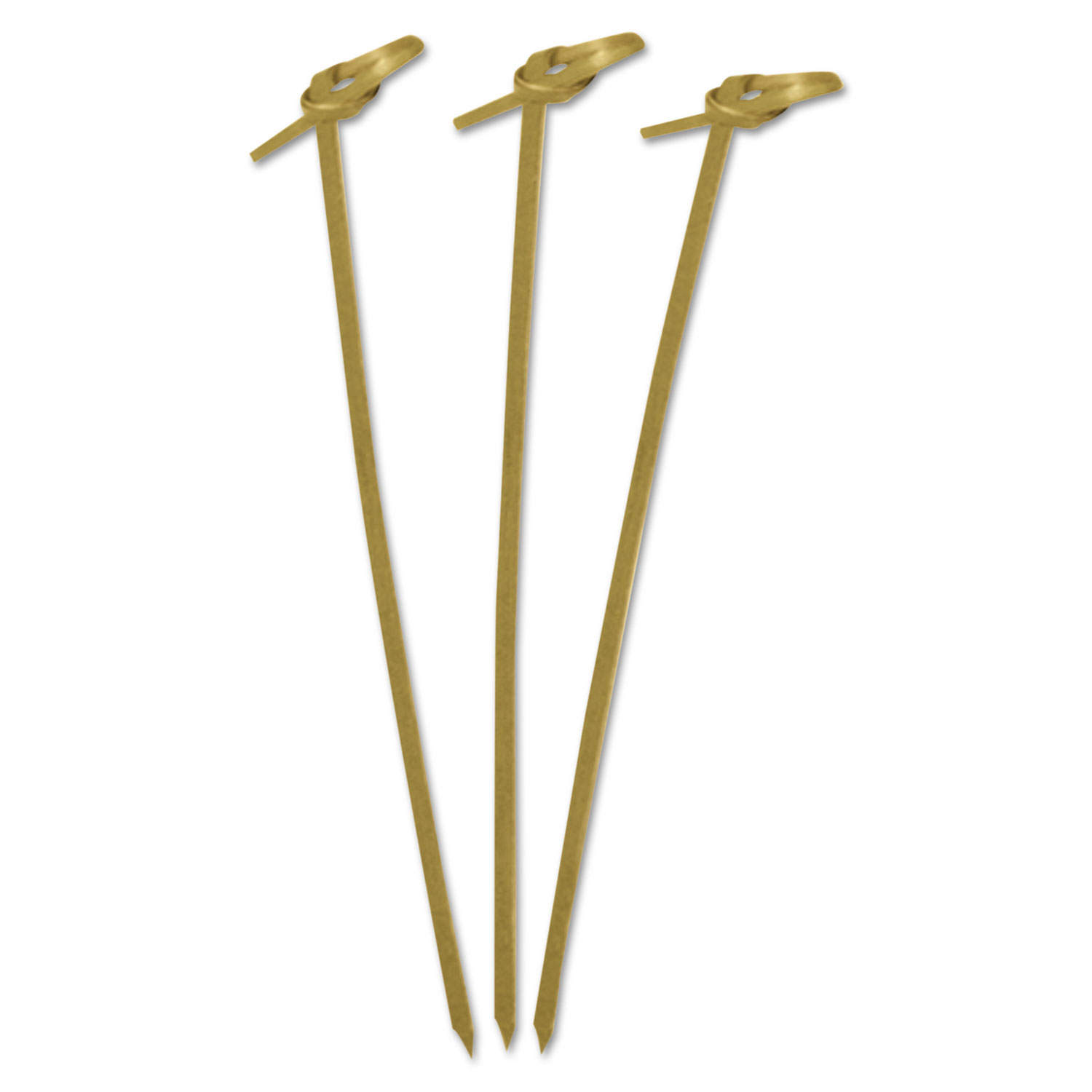  AmerCareRoyal R803 Knotted Bamboo Pick, Olive Green, 4, 1000/Carton (RPPR803) 