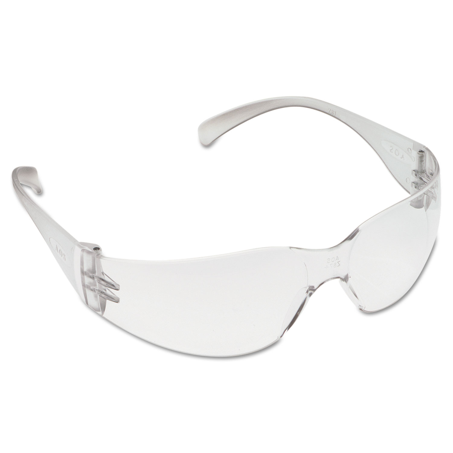 Virtua Protective Eyewear, Clear Frame/Clear Lens, Hard-Coat