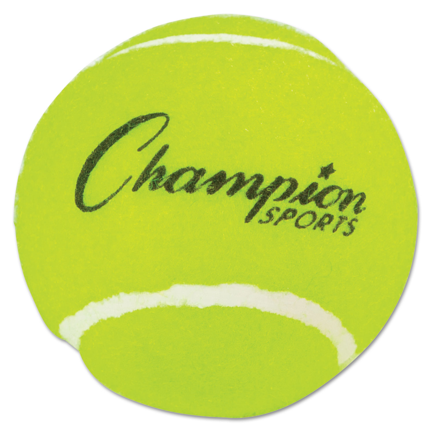 Tennis Balls, 2 1/2 Diameter, Rubber, Yellow, 3/Pack