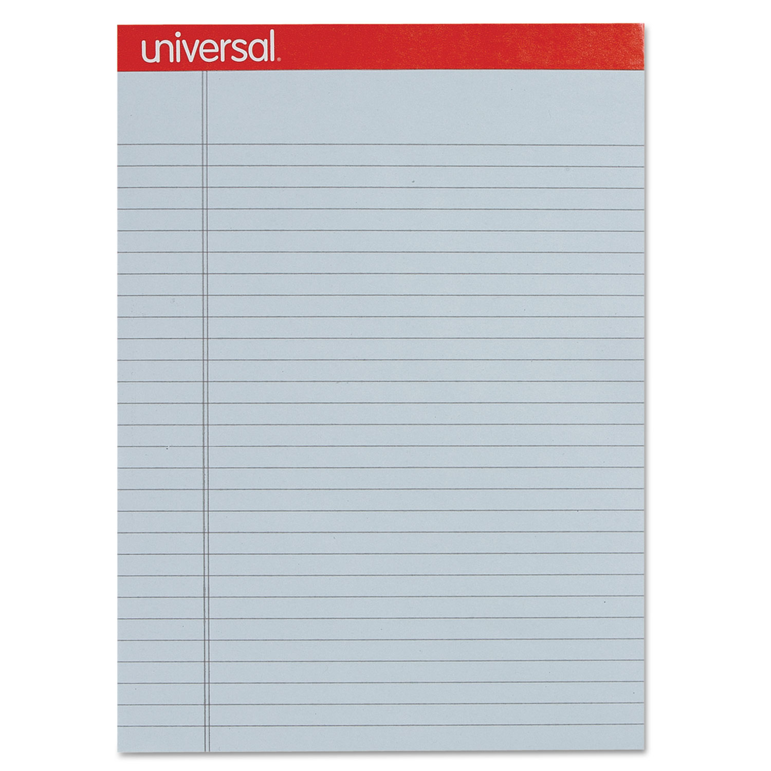 Colored Perforated Writing Pads, Wide/Legal Rule, 8.5 x 11, Blue, 50 Sheets, Dozen